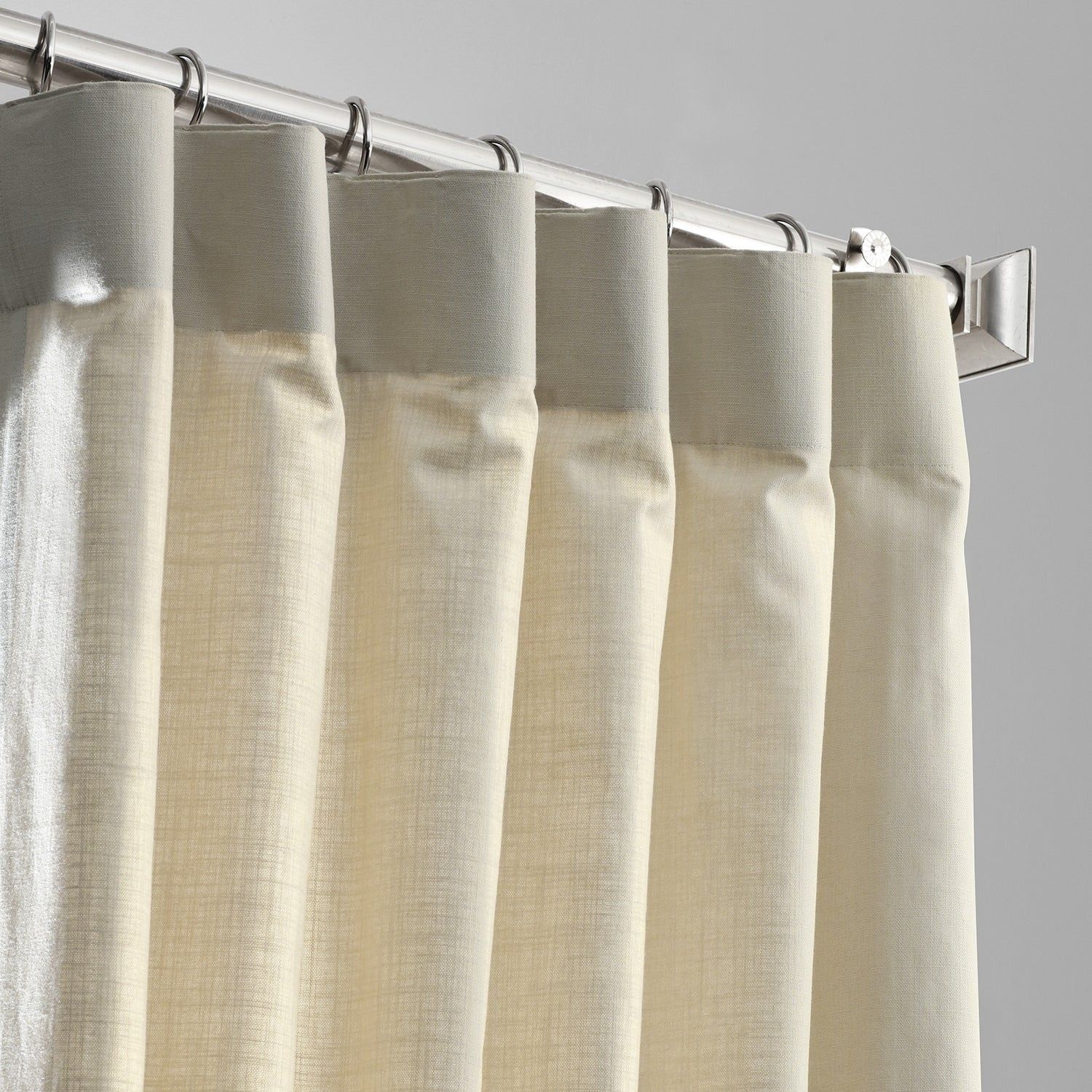 Exclusive Fabrics Solid Country Cotton Linen Weave Curtain Panel Intended For Solid Country Cotton Linen Weave Curtain Panels (Photo 26 of 30)