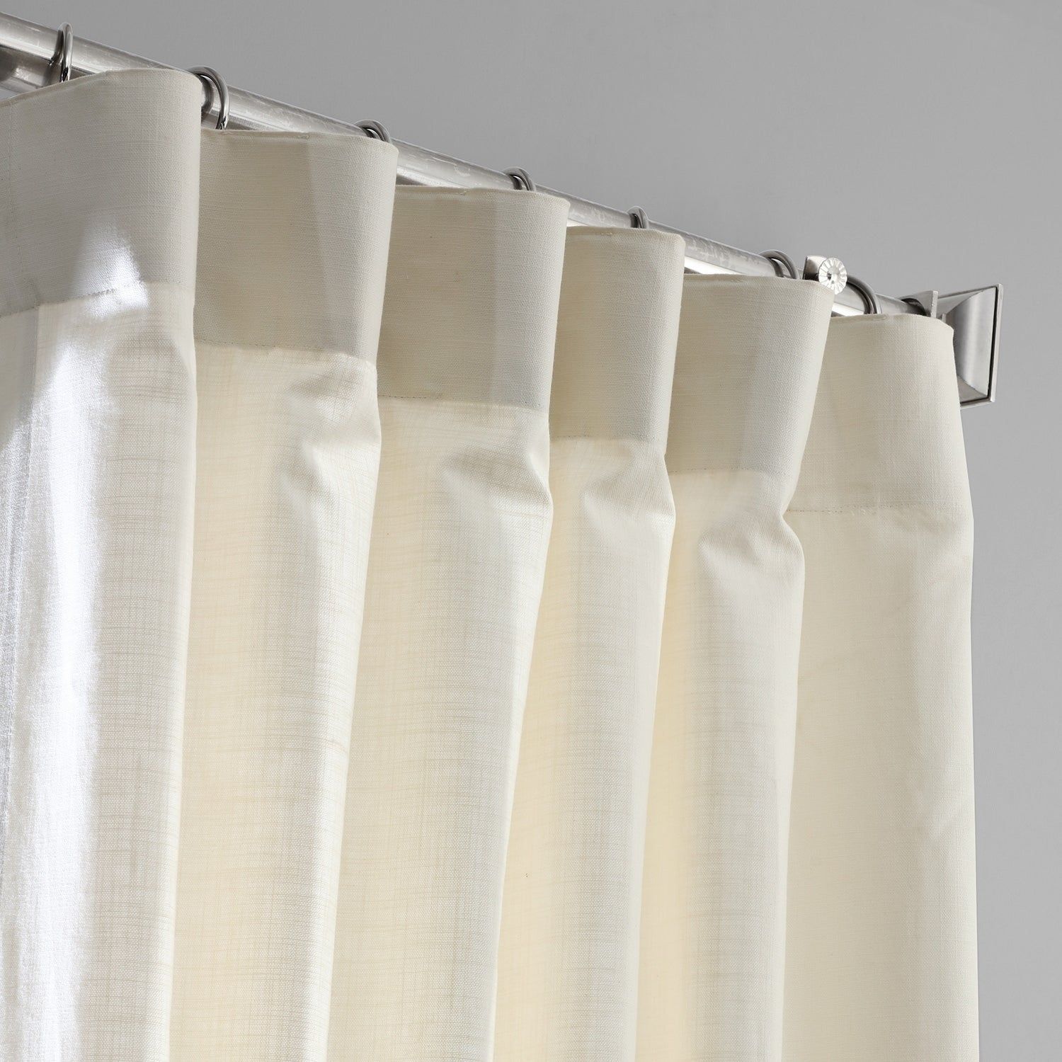 Exclusive Fabrics Solid Country Cotton Linen Weave Curtain Panel Within Solid Country Cotton Linen Weave Curtain Panels (View 15 of 30)