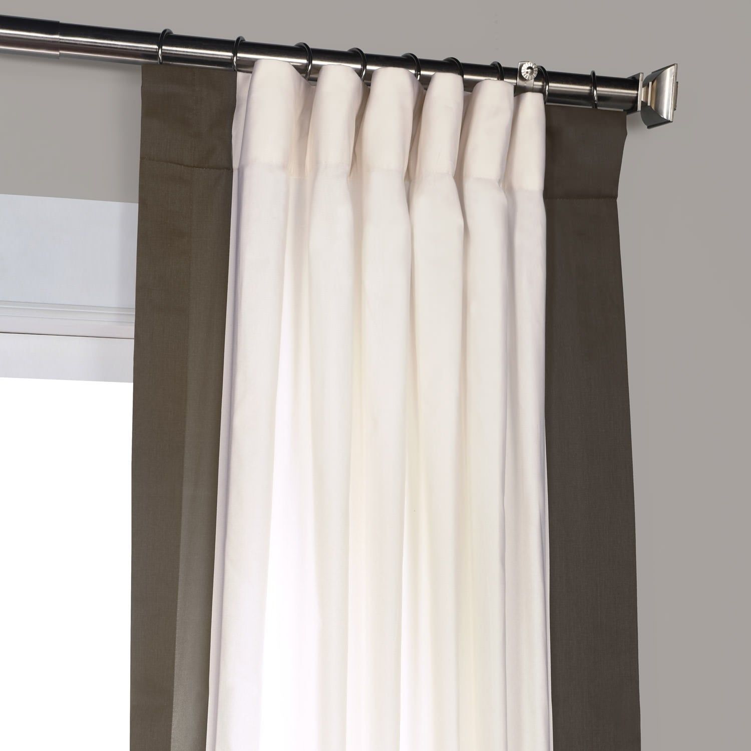 Exclusive Fabrics Vertical Colorblock Panama Curtain Regarding Vertical Colorblock Panama Curtains (View 3 of 30)