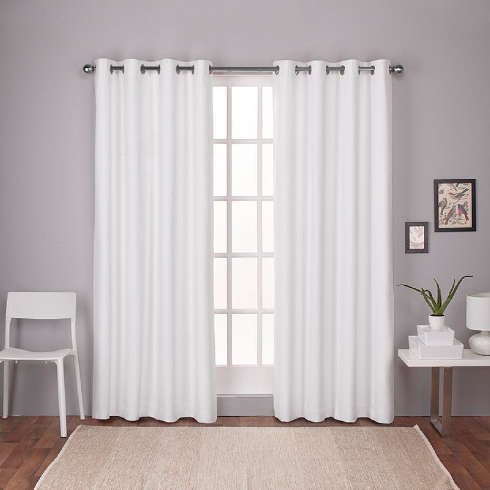 Exclusive Home Curtains 2 Pack London Textured Linen Thermal Grommet Top  Curtain Panels Pertaining To Thermal Textured Linen Grommet Top Curtain Panel Pairs (View 1 of 30)