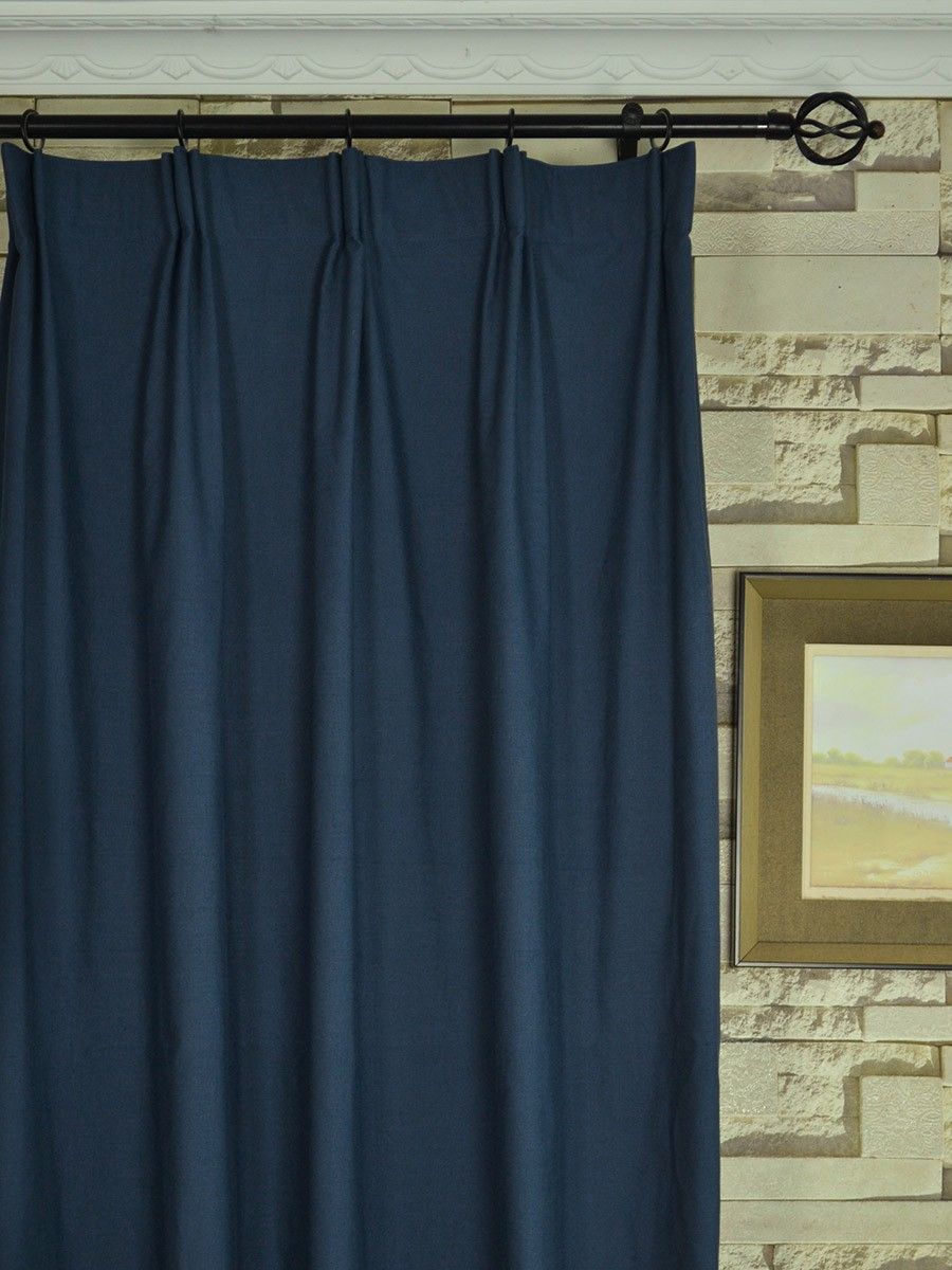 Extra Wide Hudson Solid Versatile Pleat Curtains 100 – 120 Within Solid Cotton Pleated Curtains (View 1 of 30)