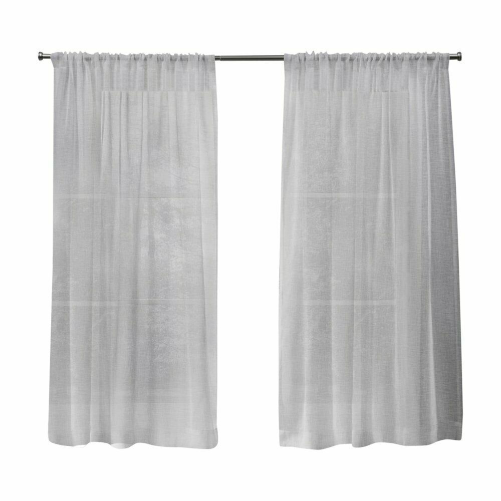 Home Belgian Sheer Rod Pocket Curtain Panel Pair With Belgian Sheer Window Curtain Panel Pairs With Rod Pocket (View 7 of 20)
