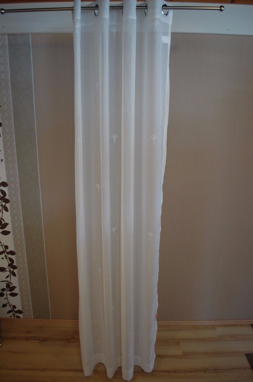 Joop Gardine Vorhang Nola 001 Weiß Weiß Weiß 140x250 Cm In Softline Trenton Grommet Top Curtain Panels (View 30 of 30)