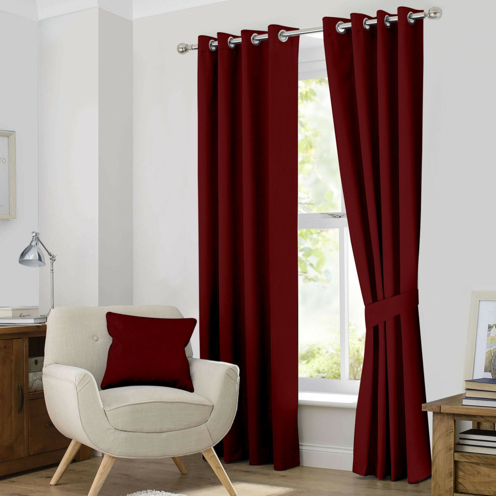 Kaylee Solid Blackout Thermal Grommet Curtain Panels Within Tuscan Thermal Backed Blackout Curtain Panel Pairs (Photo 26 of 30)