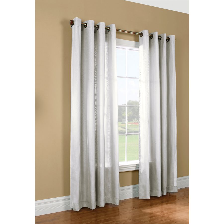 Legacy 84 In Ivory Grommet Sheer Single Curtain Panel With Single Curtain Panels (Photo 30 of 31)