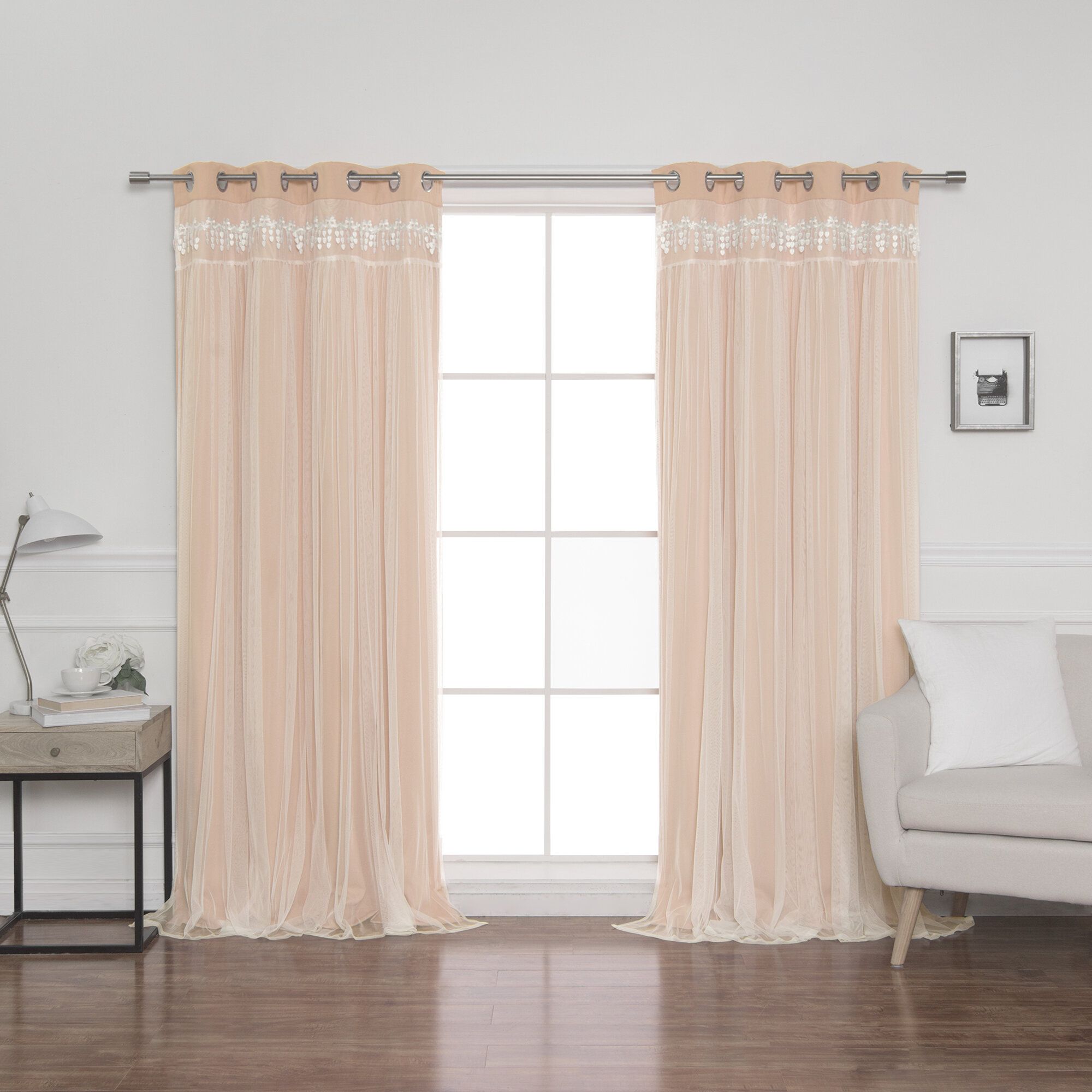 Loar Solid Blackout Thermal Grommet Curtain Panels Inside Solid Insulated Thermal Blackout Long Length Curtain Panel Pairs (View 20 of 30)
