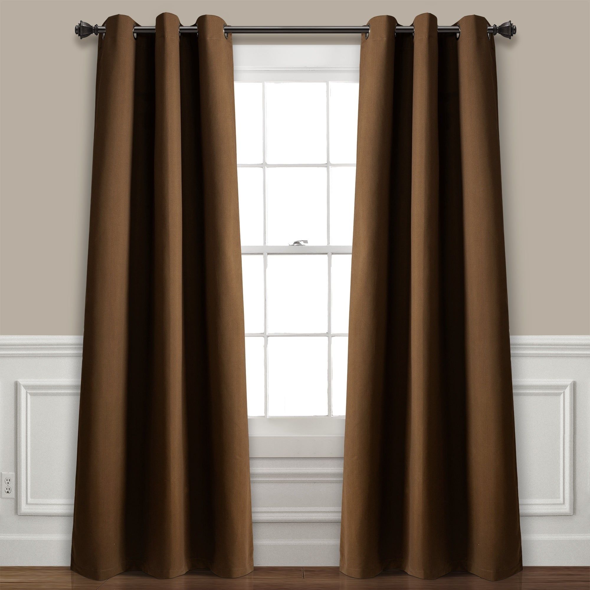 Lush Decor Absolute Blackout Window Curtain Panel Pair Intended For Velvet Solid Room Darkening Window Curtain Panel Sets (View 28 of 30)