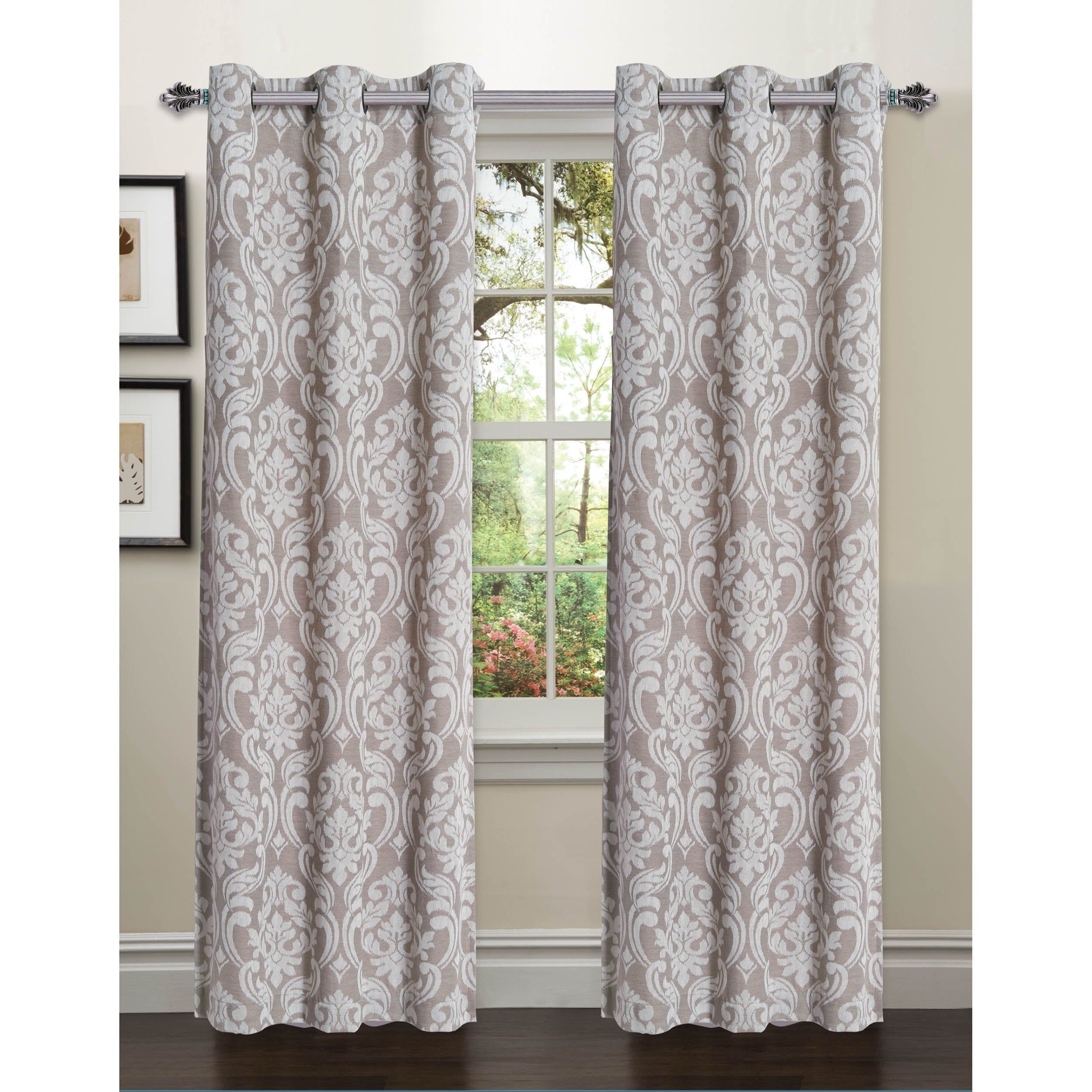 Luxury 96 Inch Grommet Curtain Panels – Zachary Kristen Within Sugar Creek Grommet Top Loha Linen Window Curtain Panel Pairs (Photo 30 of 30)