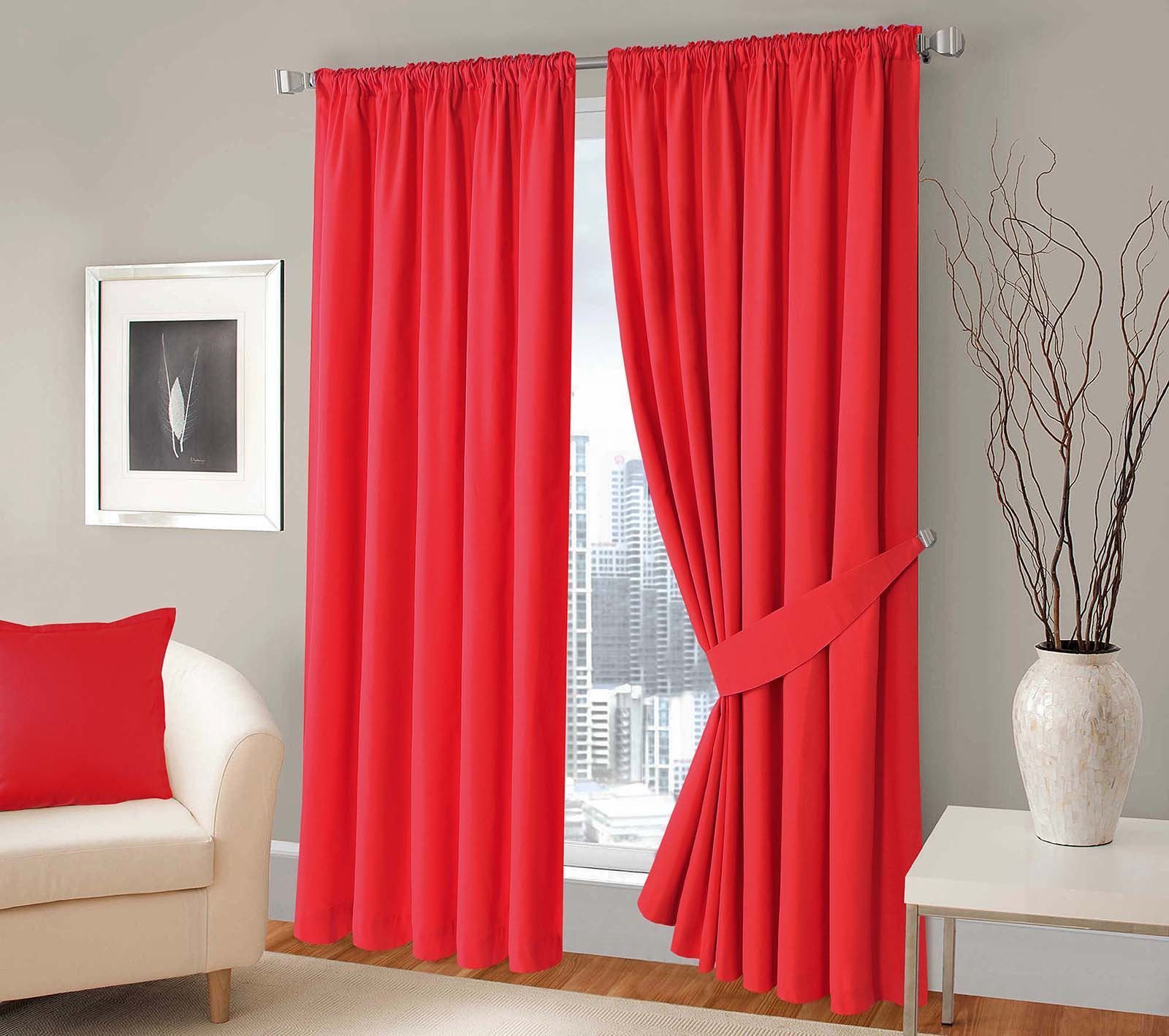 Luxury Panama Ready Made Pencil Pleated Curtains Pair Solid Intended For Solid Cotton Pleated Curtains (View 5 of 30)