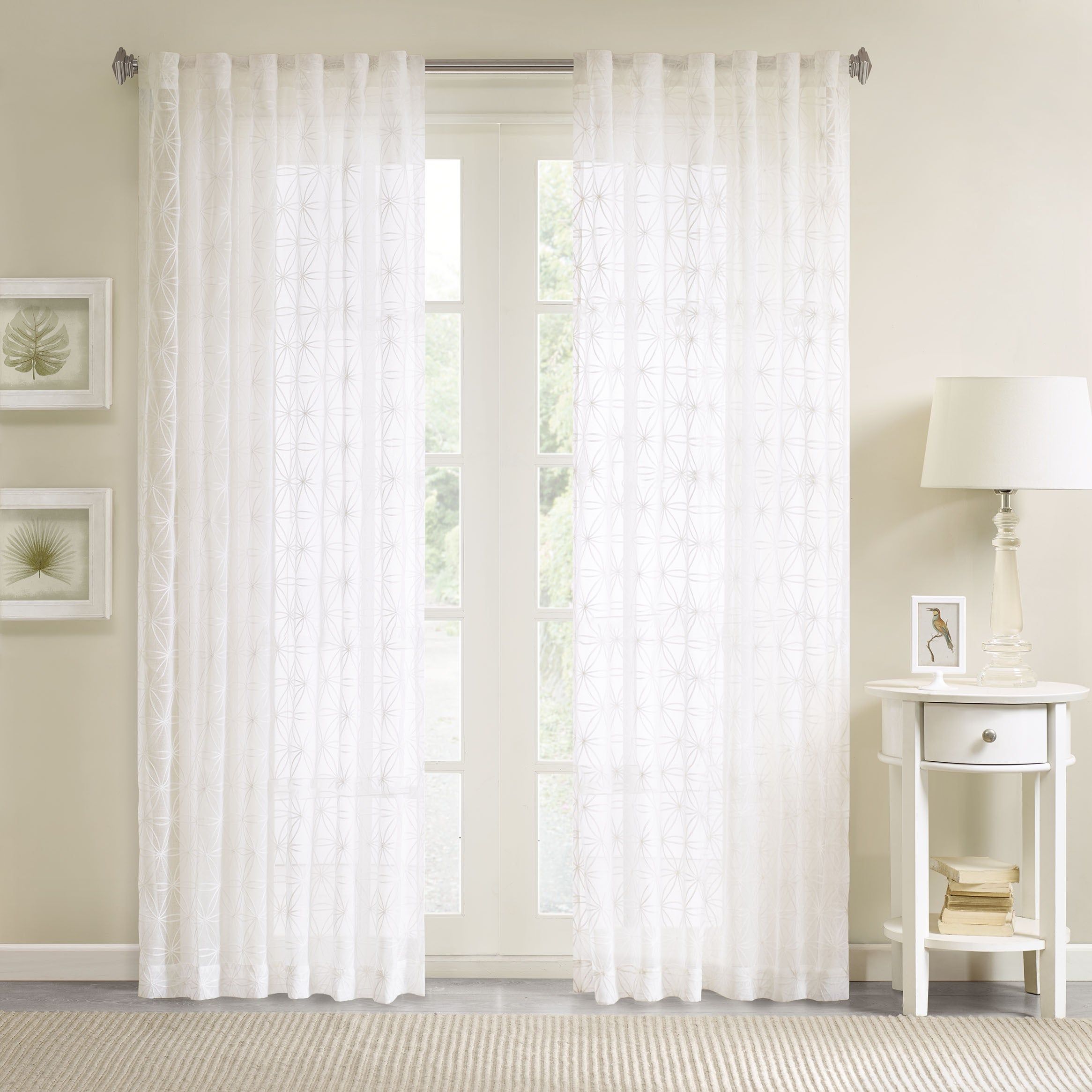 Madison Park Kida Embroidered Sheer Curtain Panel With Regard To Kida Embroidered Sheer Curtain Panels (View 1 of 20)