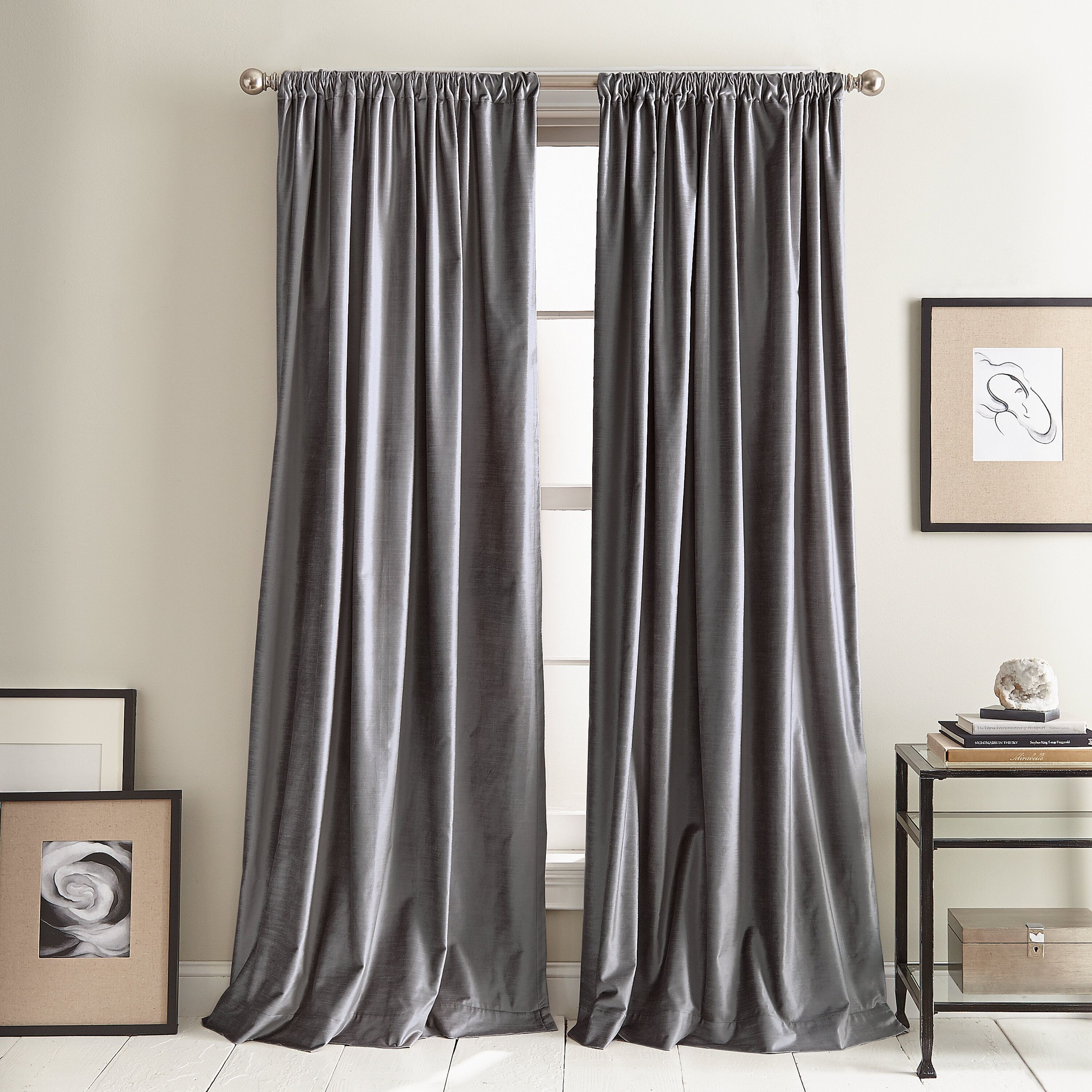 Modern Knotted Solid Room Darkening Rod Pocket Curtain Intended For Knotted Tab Top Window Curtain Panel Pairs (View 12 of 20)