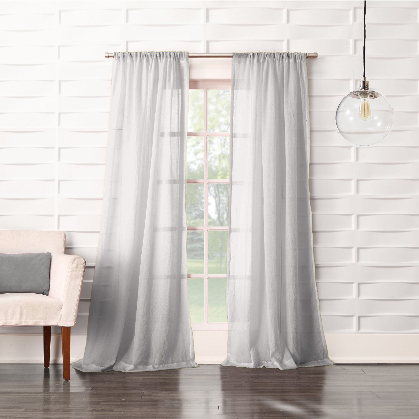 No. 918 Ladonna Rod Pocket Curtain Panel White In 2019 Inside Ladonna Rod Pocket Solid Semi Sheer Window Curtain Panels (Photo 10 of 20)