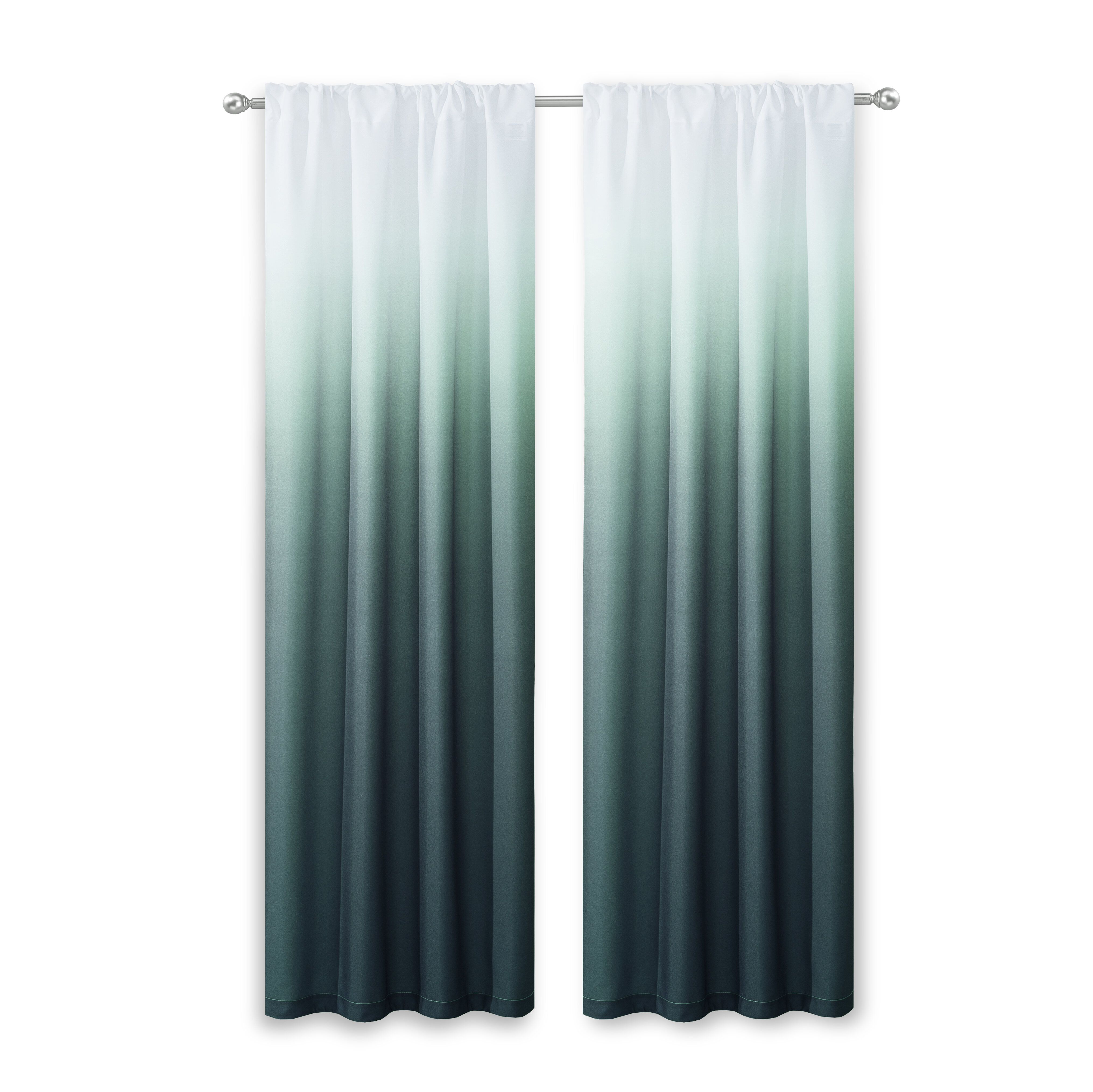 Nuss Ombre Room Darkening Rod Pocket Curtain Panels With Rod Pocket Curtain Panels (View 15 of 20)