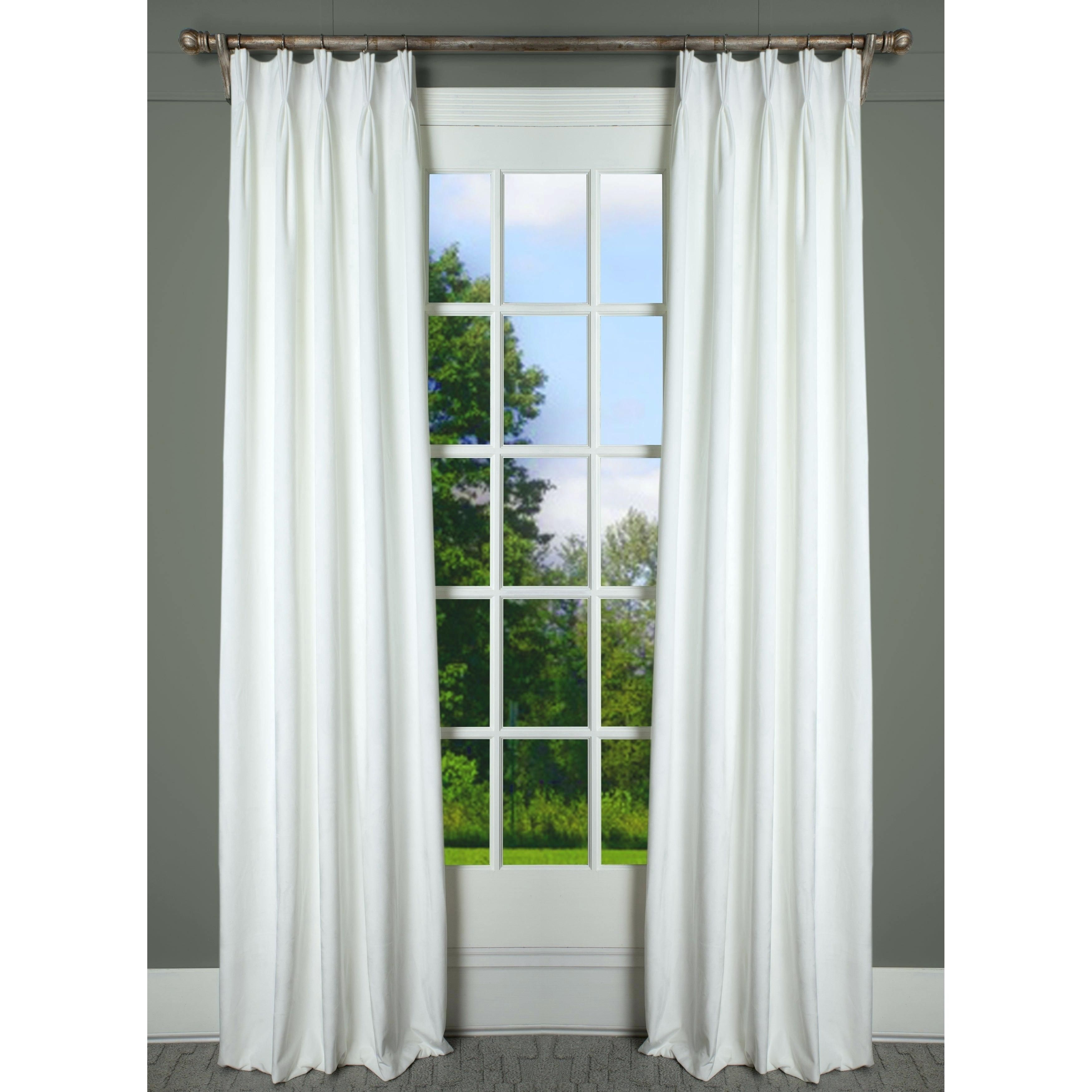 Pinch Pleat Drapes – Nickelalloys.co Pertaining To Signature Pinch Pleated Blackout Solid Velvet Curtain Panels (Photo 18 of 36)