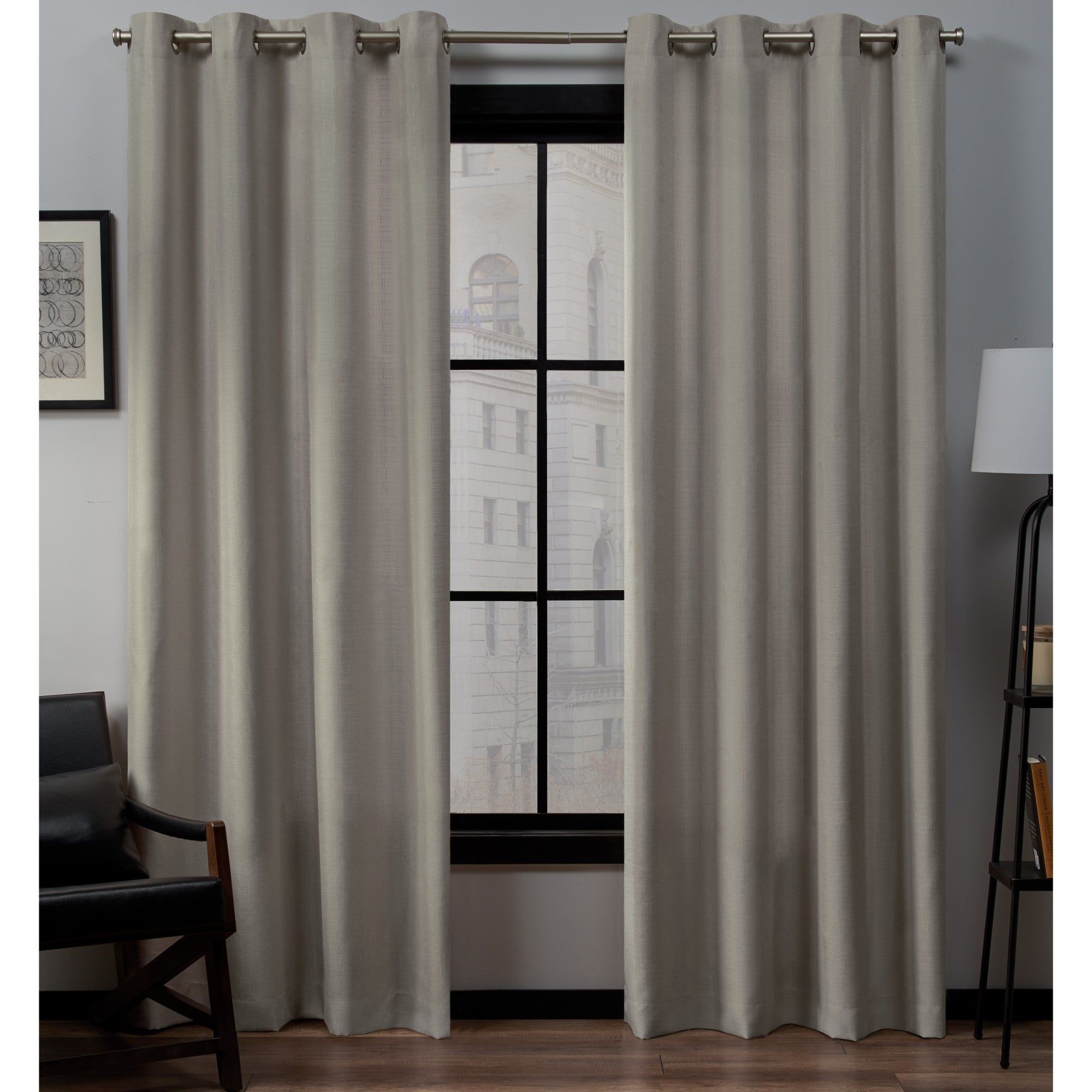 Porch & Den Sugar Creek Grommet Top Loha Linen Window Curtain Panel Pair  96" In Vintage Linen (as Is Item) | Overstock Shopping – The Best Deals Intended For Sugar Creek Grommet Top Loha Linen Window Curtain Panel Pairs (Photo 1 of 30)