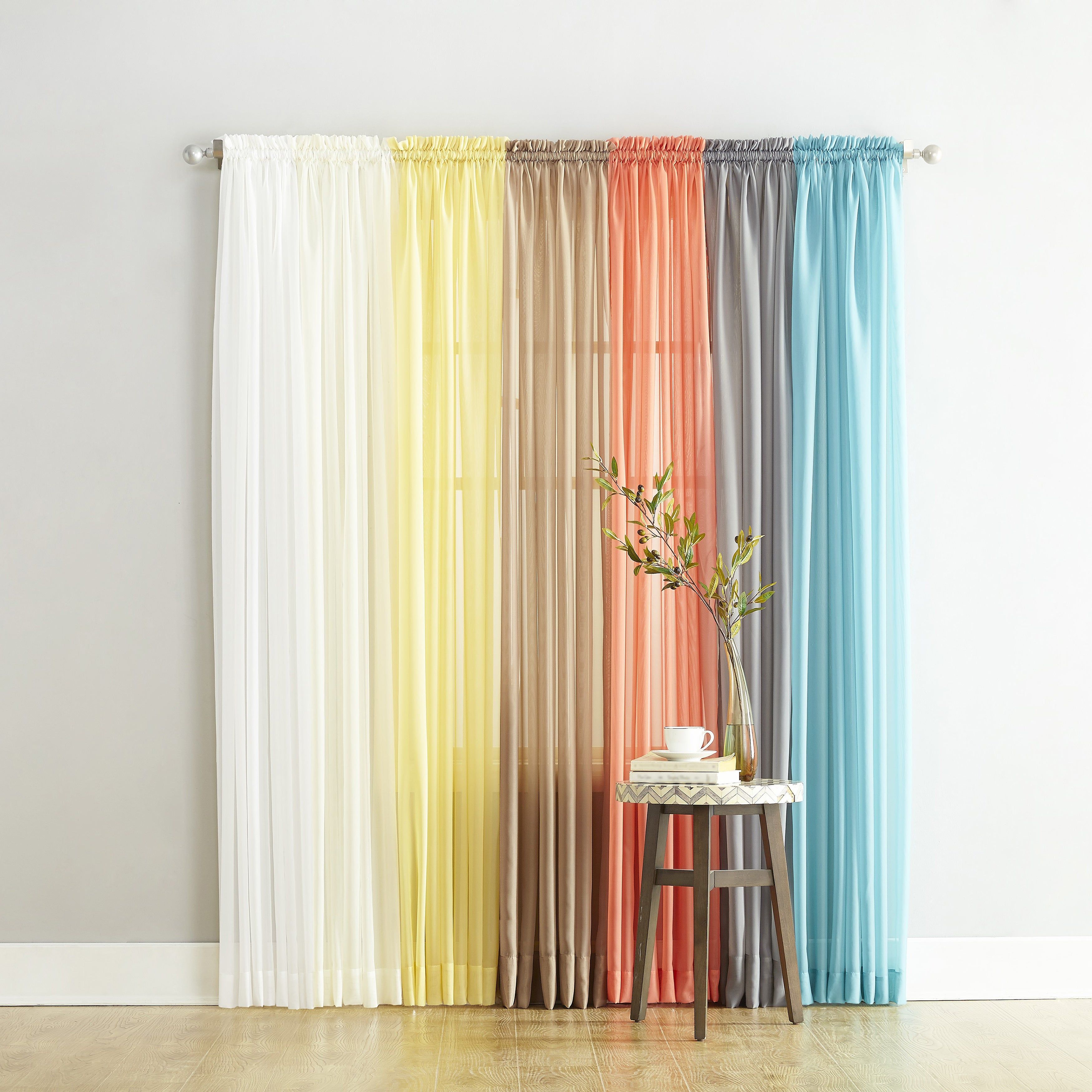 Shop No. 918 Emily Sheer Voile Single Curtain Panel – Free Pertaining To Emily Sheer Voile Single Curtain Panels (Photo 9 of 20)