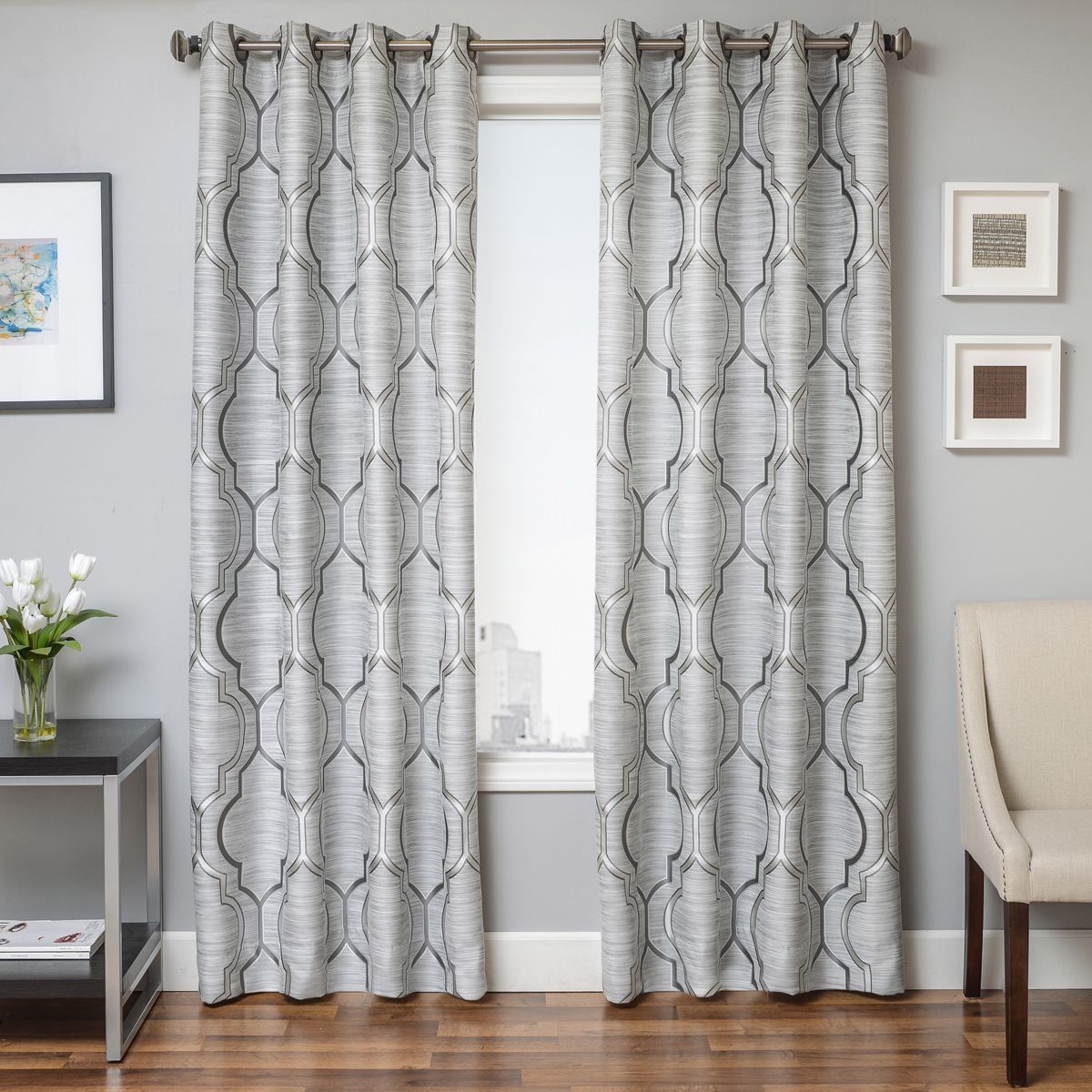 Softline Trenton Grommet Top Curtain Panel (55 X 84 – 84 With Regard To Softline Trenton Grommet Top Curtain Panels (Photo 2 of 30)