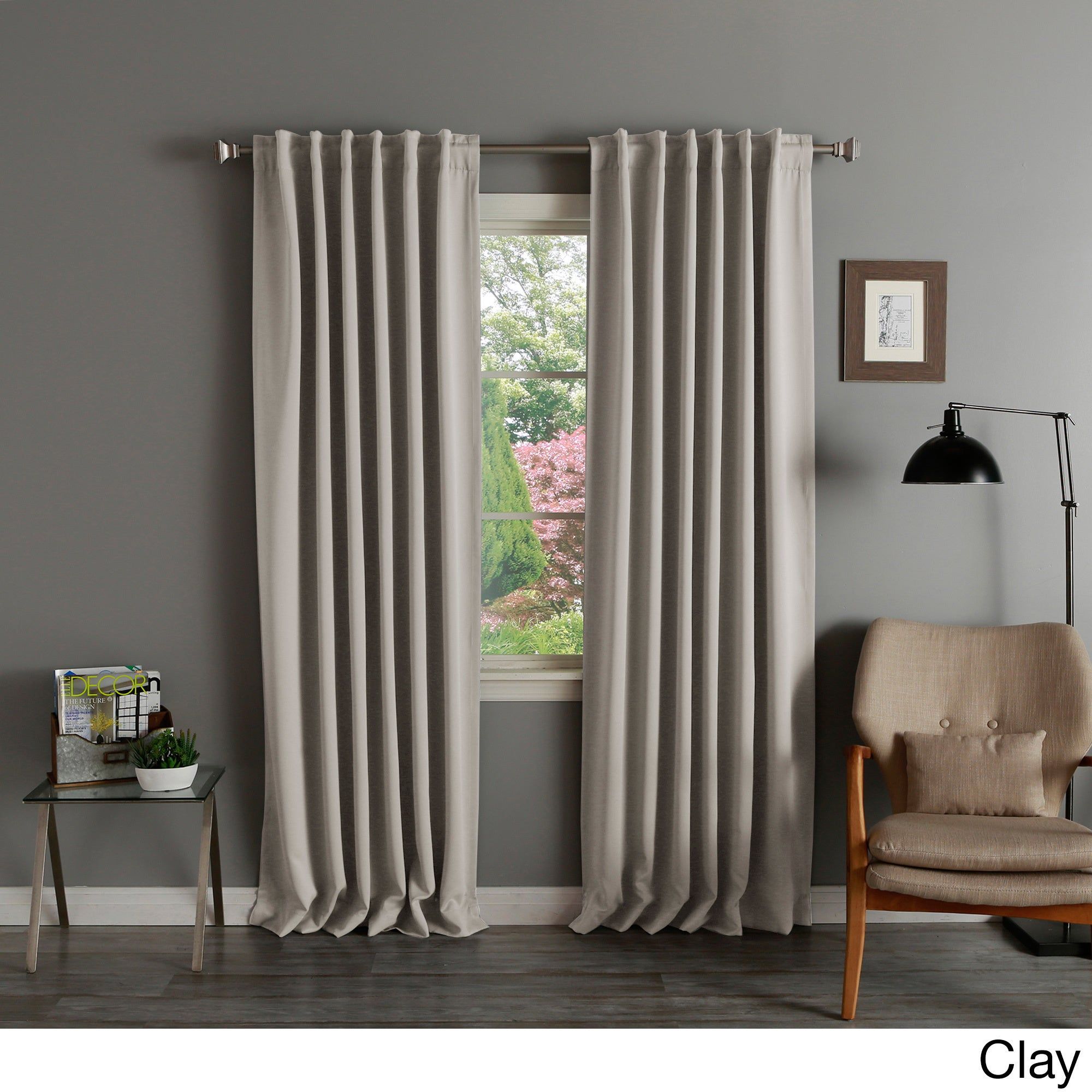Solid Insulated Thermal Blackout Curtain Panel Pair For Solid Insulated Thermal Blackout Curtain Panel Pairs (View 1 of 30)