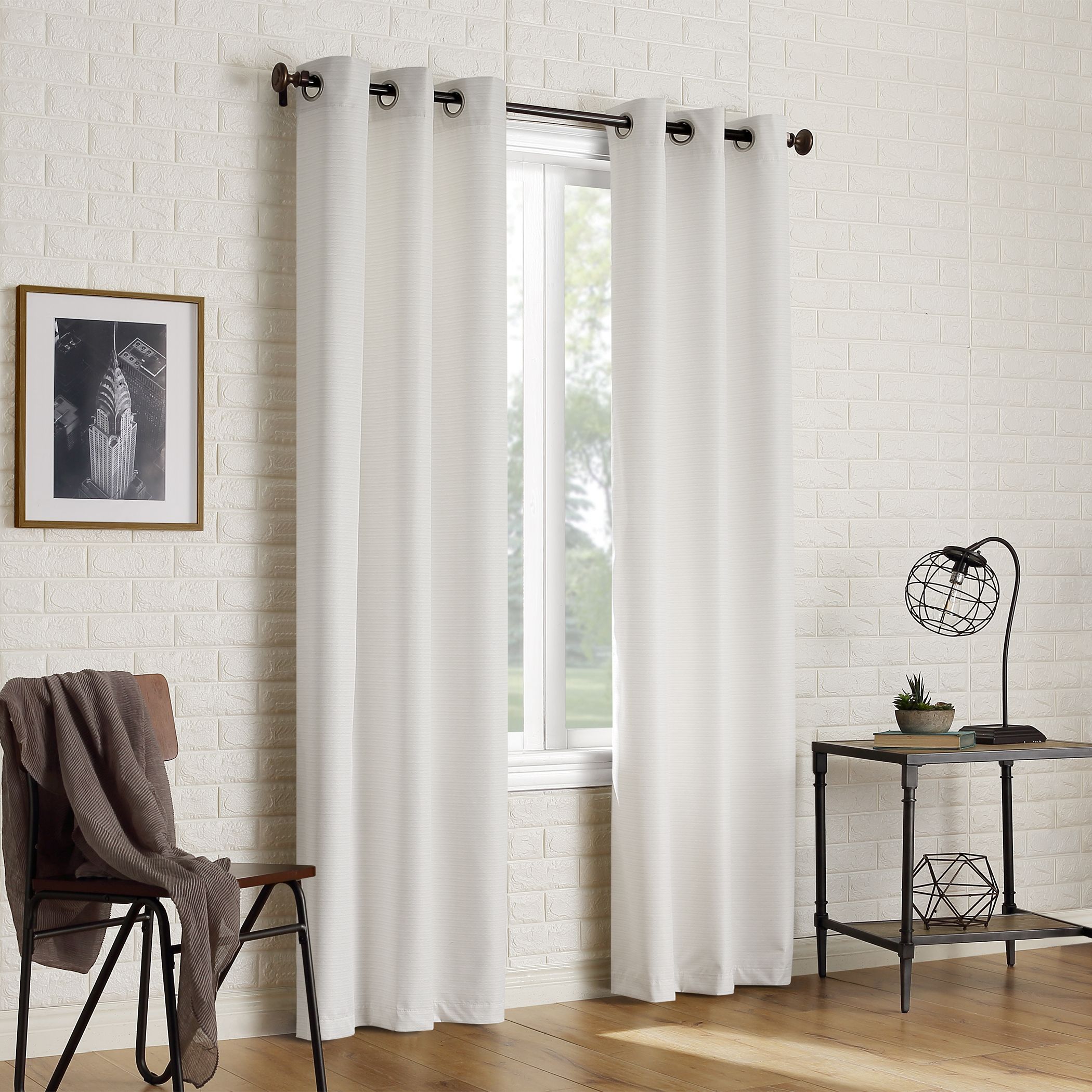 Sun Zero 2 Pack Arlo Textured Thermal Insulated Grommet Inside Thermal Textured Linen Grommet Top Curtain Panel Pairs (View 26 of 30)