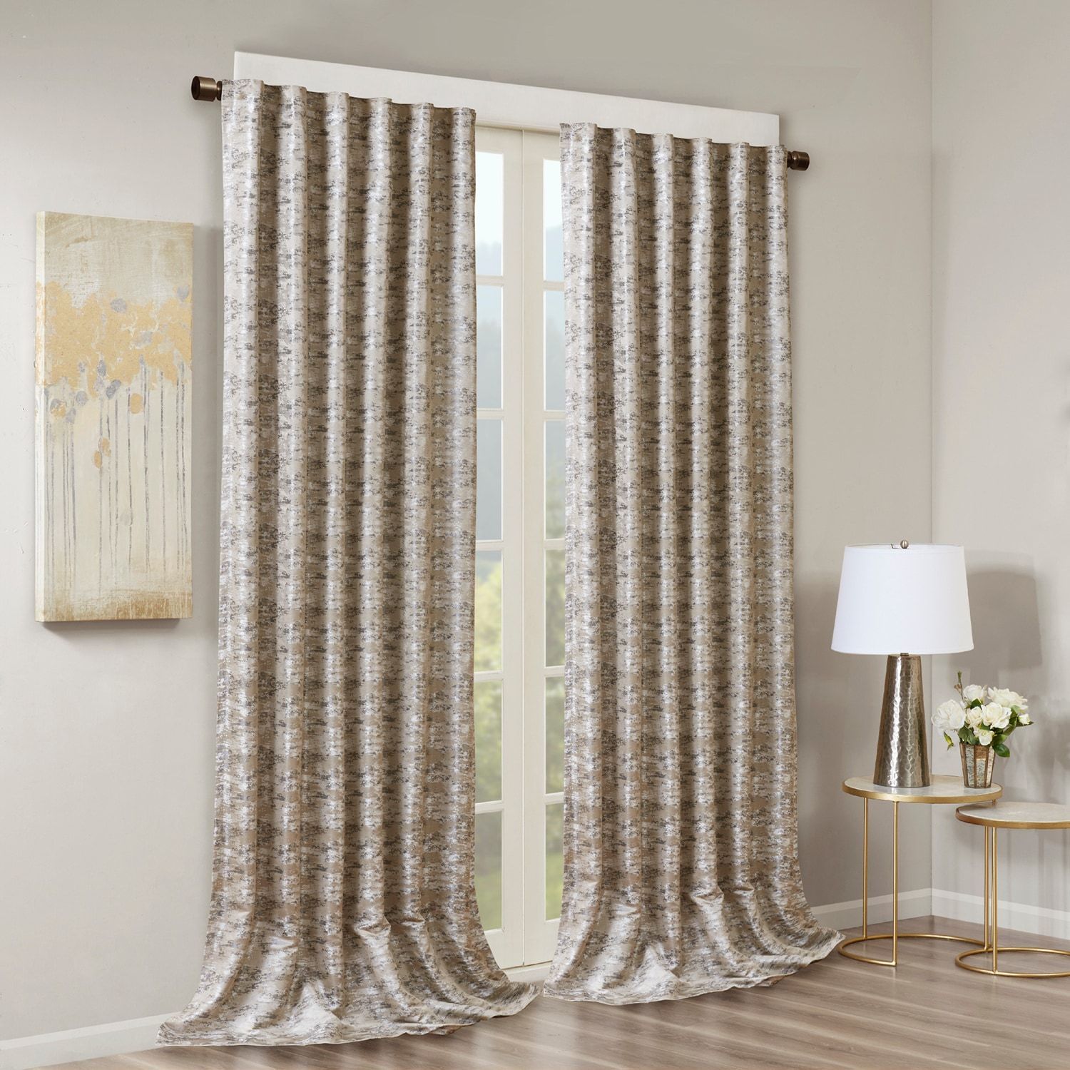 Sunsmart Blackout 1 Panel Odessa Total Window Curtain In For Davis Patio Grommet Top Single Curtain Panels (View 11 of 20)