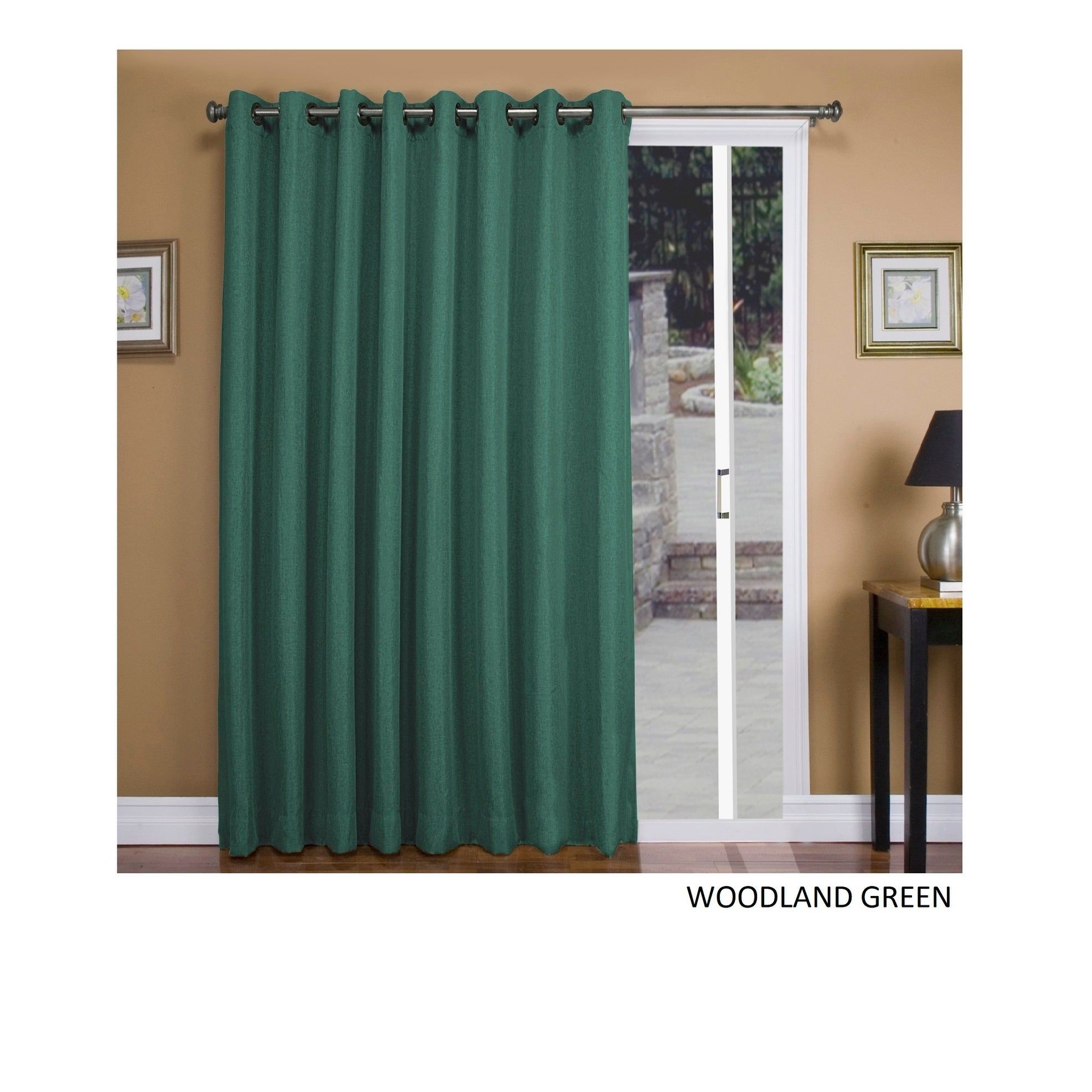 Tacoma Double Blackout Grommet Patio Curtain Panel – 106"w X 84"l With Tacoma Double Blackout Grommet Curtain Panels (View 8 of 30)