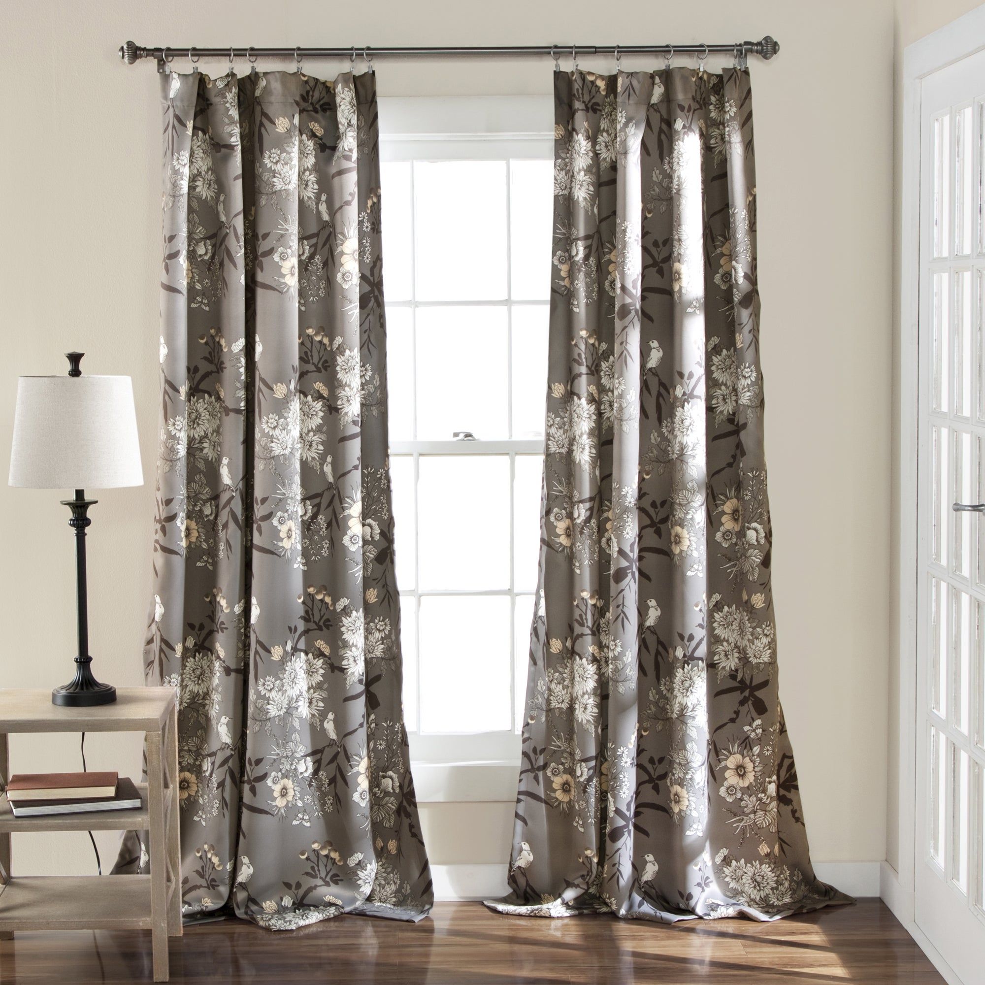 Featured Photo of The Best Gray Barn Dogwood Floral Curtain Panel Pairs