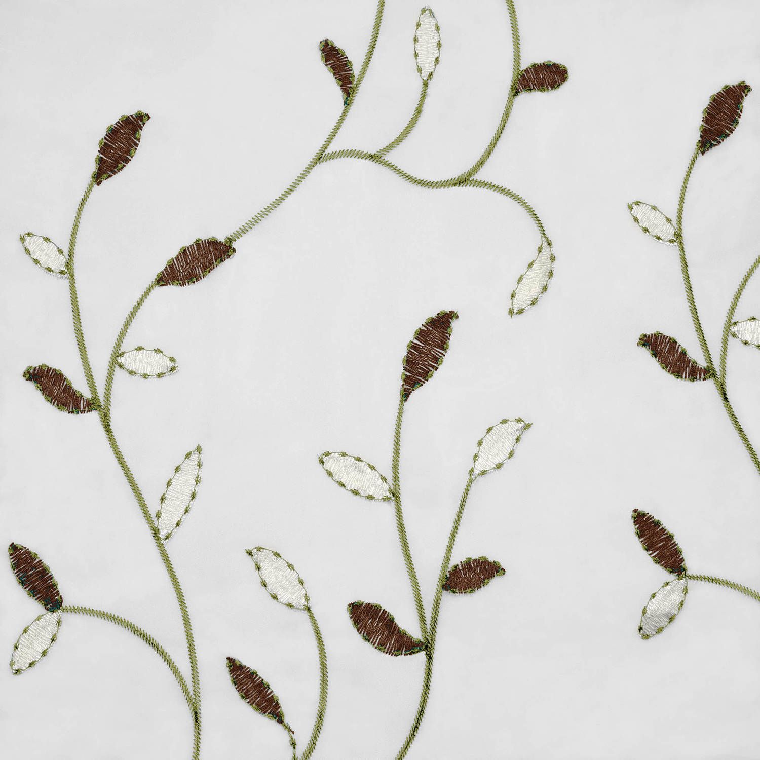 Wavy Leaves Embroidered Sheer Extra Wide 54" X 84" Grommet Curtain Panel Pertaining To Wavy Leaves Embroidered Sheer Extra Wide Grommet Curtain Panels (View 11 of 30)