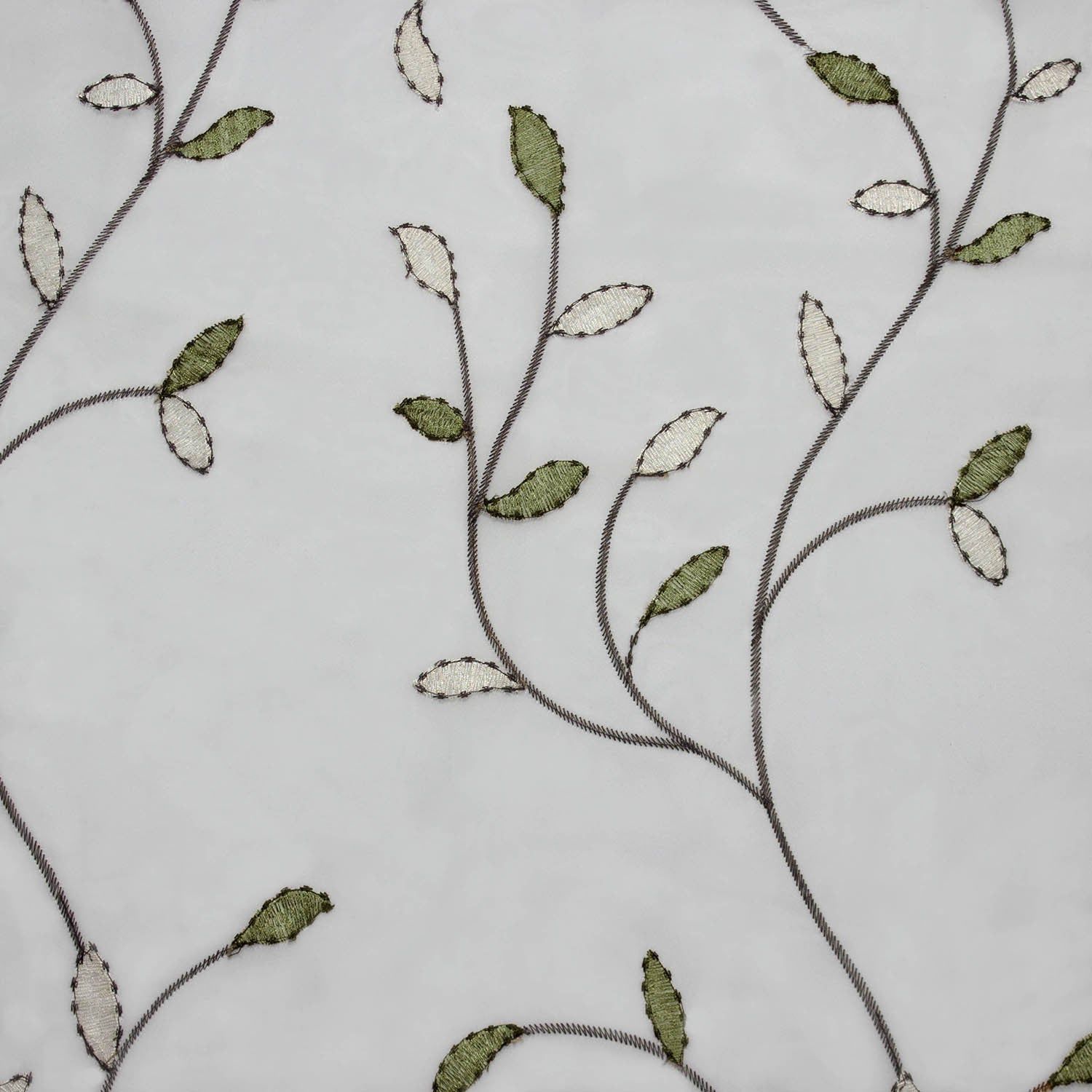 Wavy Leaves Embroidered Sheer Extra Wide 84 Inch Grommet Curtain Panel – 54  X 84 In Wavy Leaves Embroidered Sheer Extra Wide Grommet Curtain Panels (View 9 of 30)