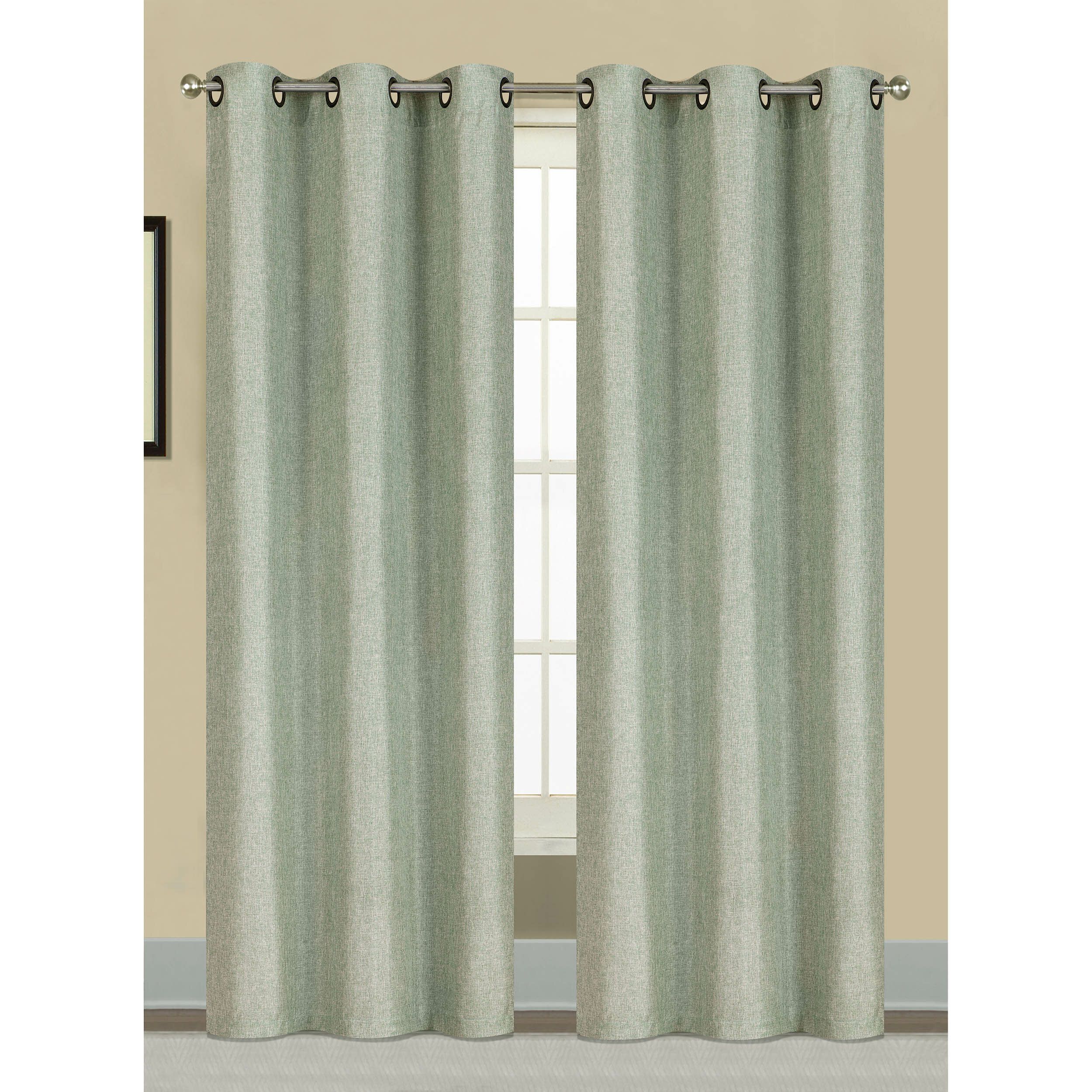 Window Elements Willow Textured Woven Solid Sheer Grommet Intended For Willow Rod Pocket Window Curtain Panels (View 27 of 30)