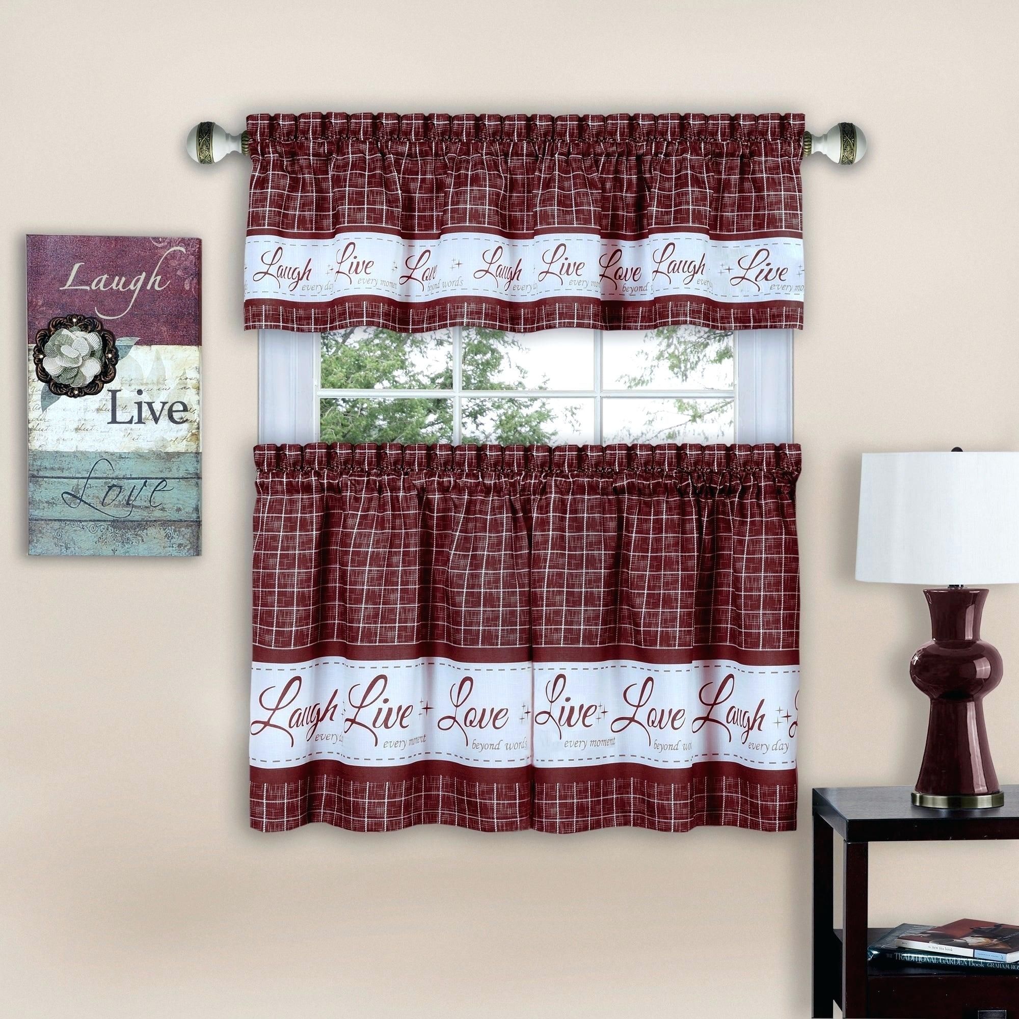 24 X 36 Window Curtains – Caracek.co For Traditional Two Piece Tailored Tier And Valance Window Curtains (Photo 12 of 20)