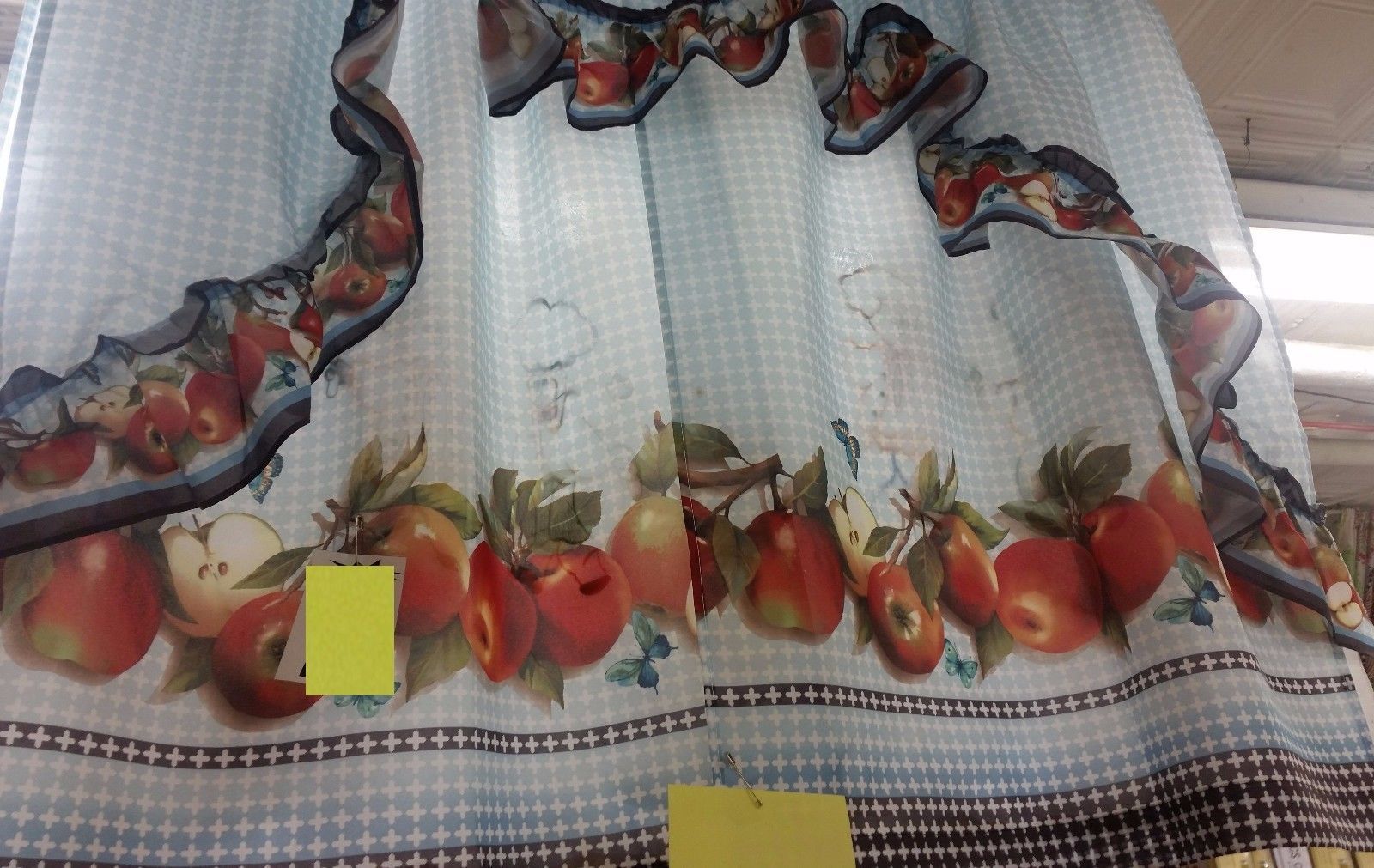 3 Pc Curtains Set: 2 Tiers & Swag (57"x30") And 18 Similar Items Throughout Delicious Apples Kitchen Curtain Tier And Valance Sets (View 20 of 20)