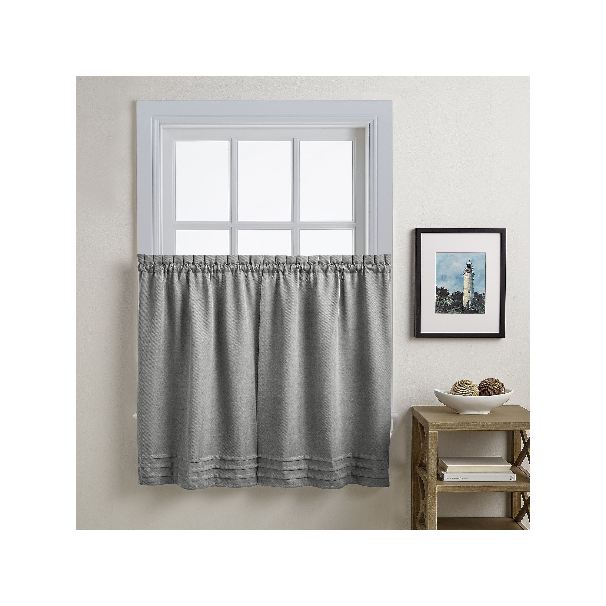 Addison Twill Solid Tier Pair | Products | Tier Curtains Intended For Imperial Flower Jacquard Tier And Valance Kitchen Curtain Sets (View 13 of 20)