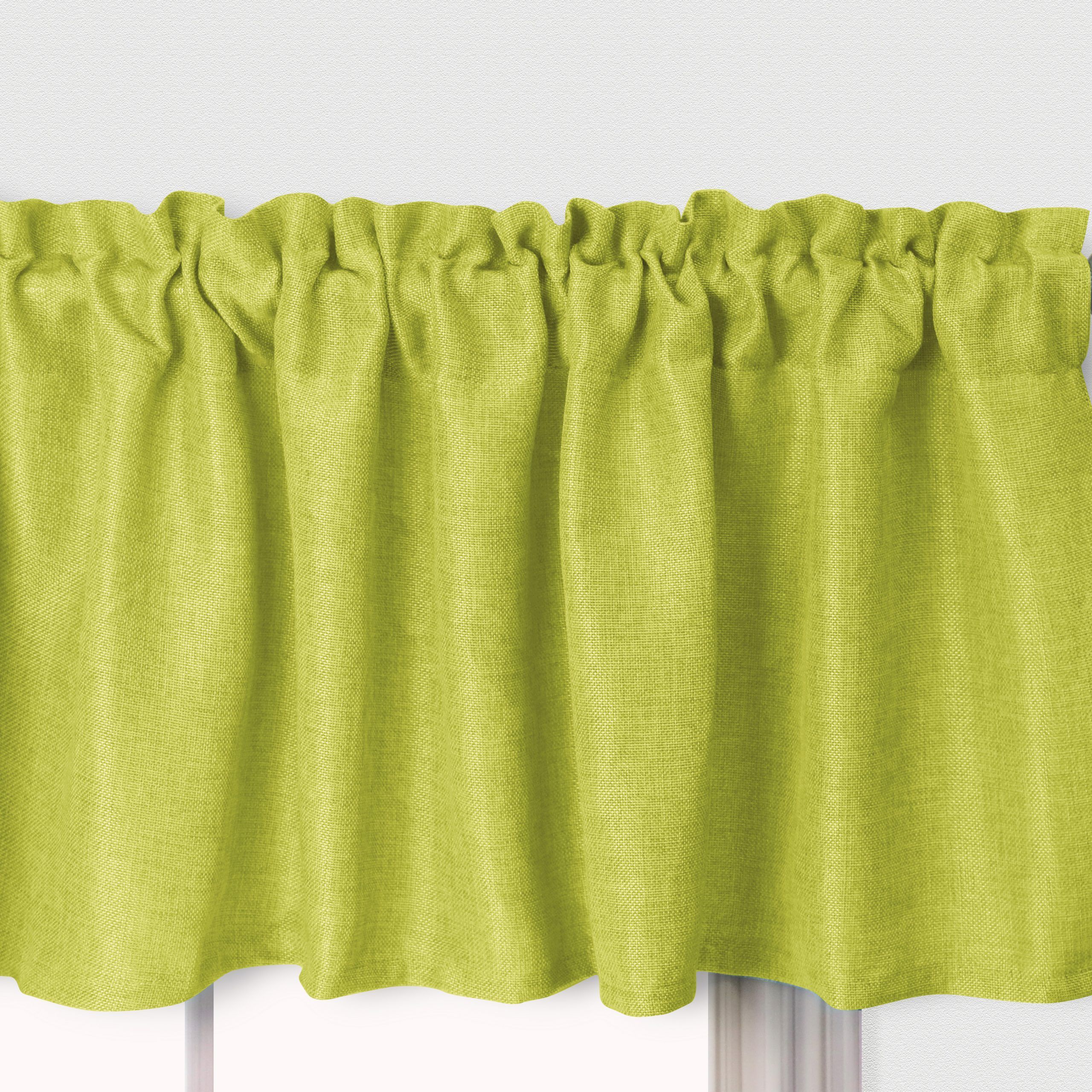 Aiking Home Pure 100% Faux Linen Window Valance – Size 56 With Regard To Hudson Pintuck Window Curtain Valances (View 15 of 20)