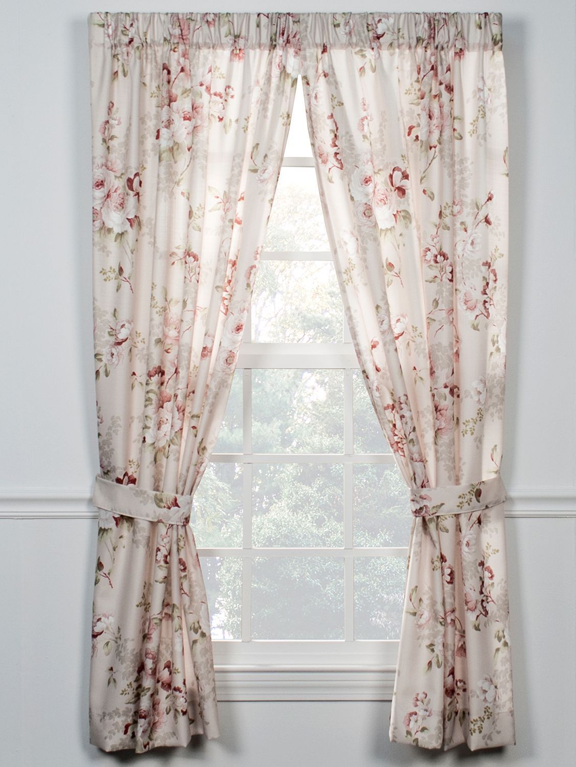Angelica Rose Rod Pocket Curtains In 2019 | Panel Curtains Throughout Floral Watercolor Semi Sheer Rod Pocket Kitchen Curtain Valance And Tiers Sets (Photo 9 of 20)