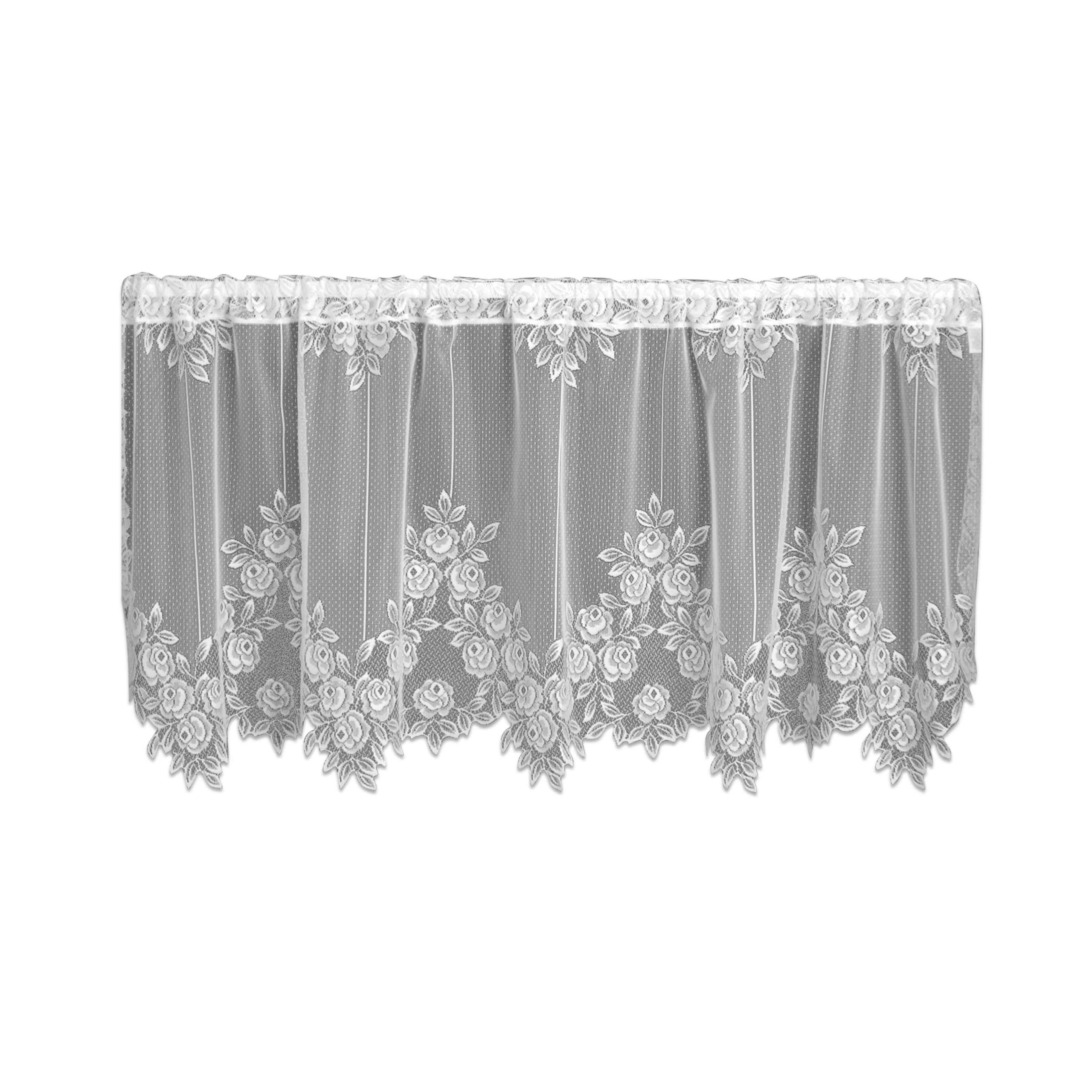 Appealing Lace Curtain Valances And Tiers Ideas Kitchen Within Luxurious Kitchen Curtains Tiers, Shade Or Valances (View 18 of 20)