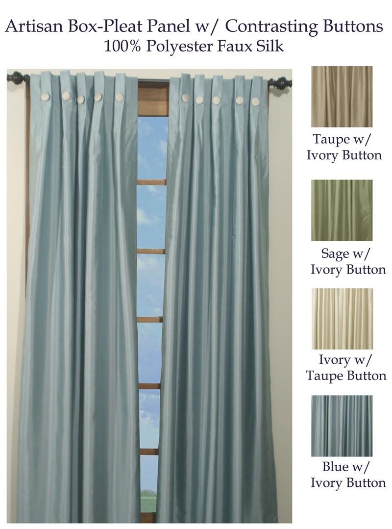 Artisan Box Pleated Curtain Panels Throughout Pleated Curtain Tiers (View 12 of 20)