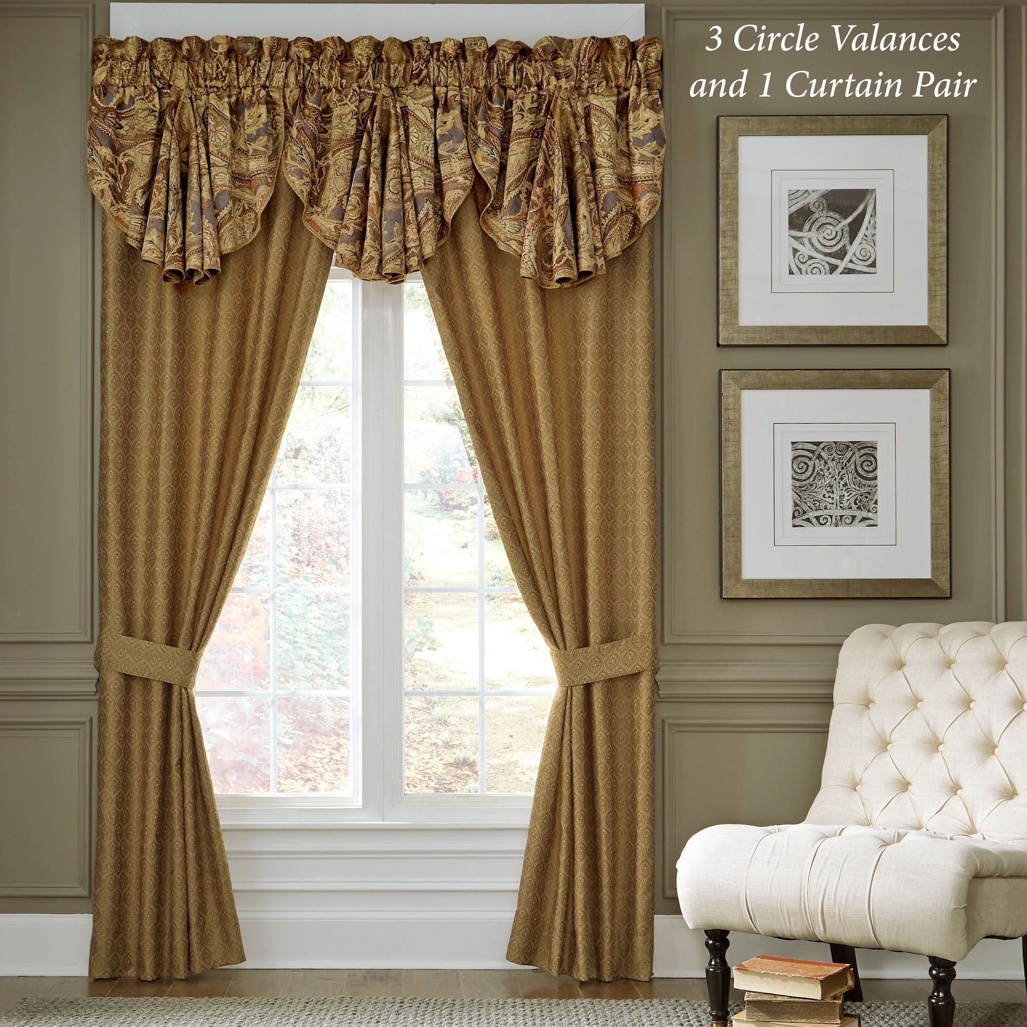 Ashton Window Treatmentcroscill Throughout Circle Curtain Valances (View 17 of 20)
