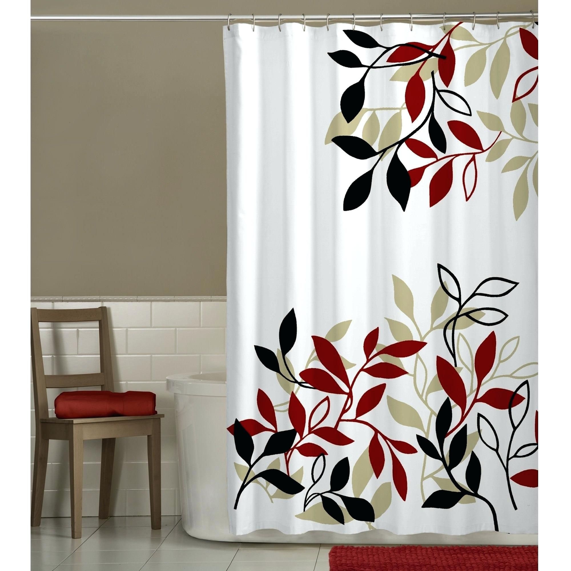 Bathrooms Design : Cheap Rustic Shower Curtains Satori With Regard To Red Rustic Kitchen Curtains (Photo 17 of 20)