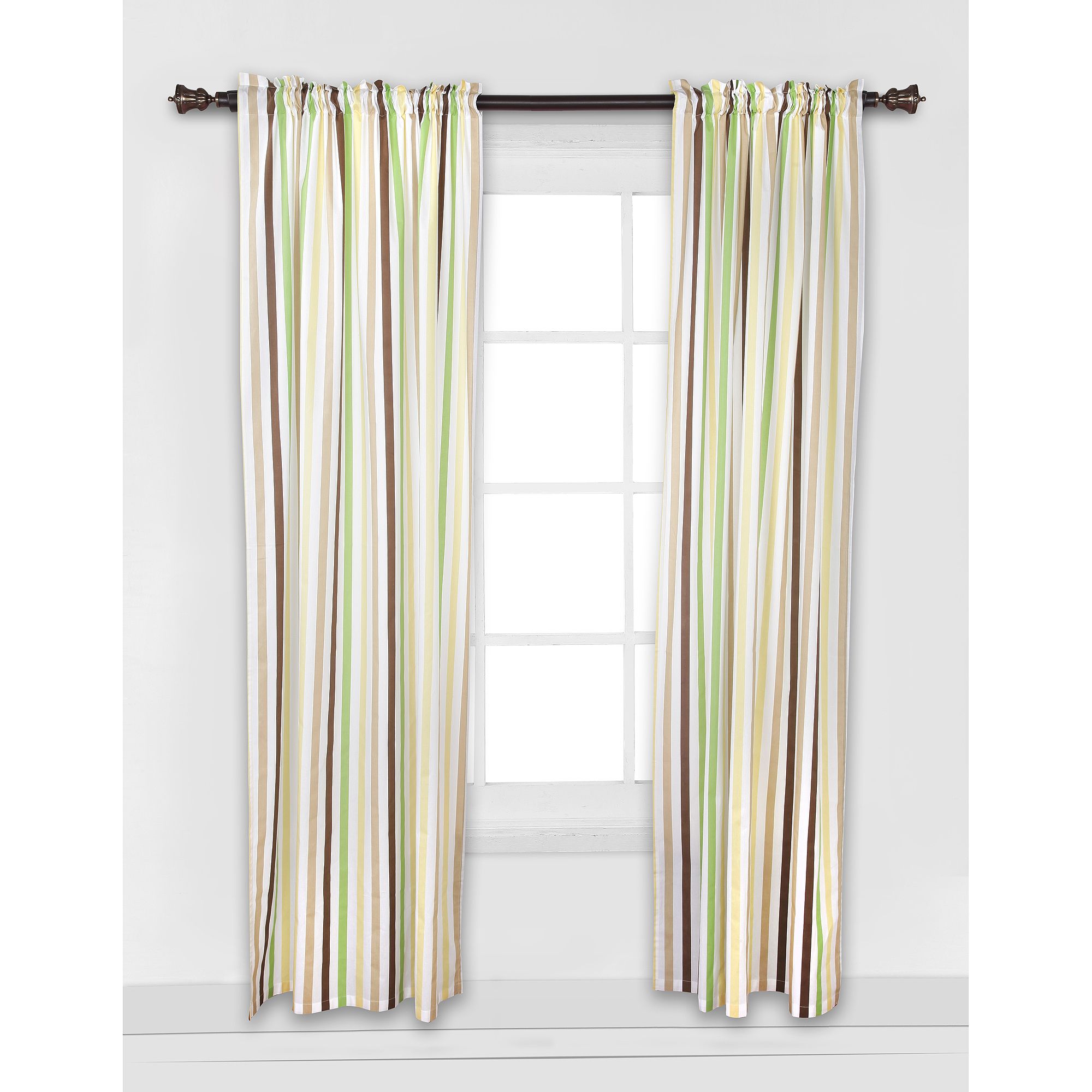 Bed Bath N More Ivory Micro Striped Semi Sheer Window Curtain Pieces –  Tiers, Valance And Swag Options Throughout White Micro Striped Semi Sheer Window Curtain Pieces (View 9 of 20)