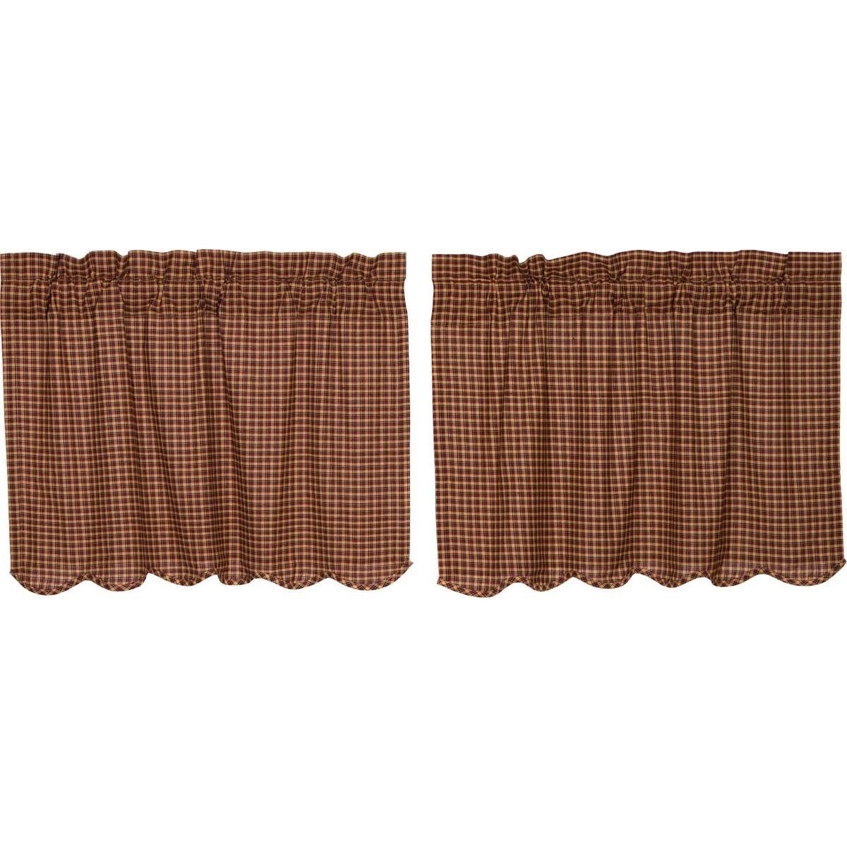 Buy Red Curtain Tiers Online At Overstock | Our Best Window With Regard To Flinders Forge 30 Inch Tiers In Garnet (View 20 of 20)