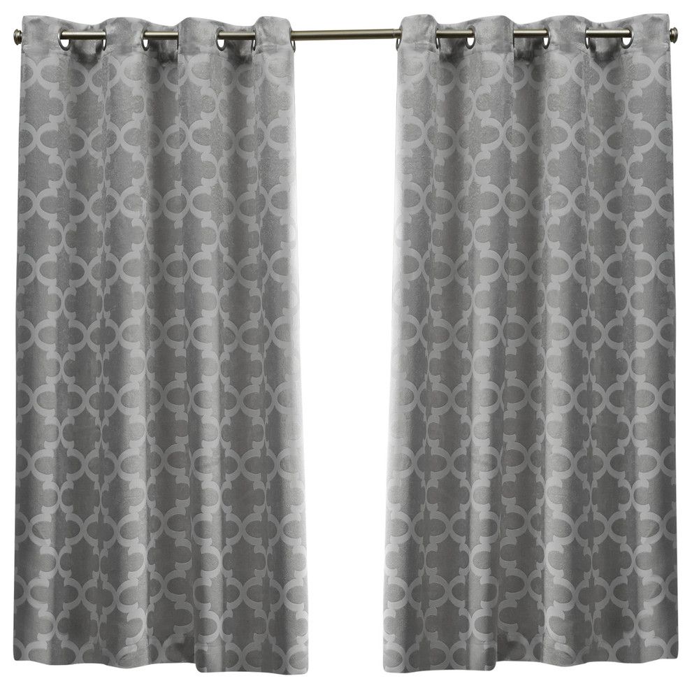 Cartago Insulated Blackout Top Window Curtain Panel Pair, 54x63, Dove Gray Throughout Dove Gray Curtain Tier Pairs (Photo 18 of 20)