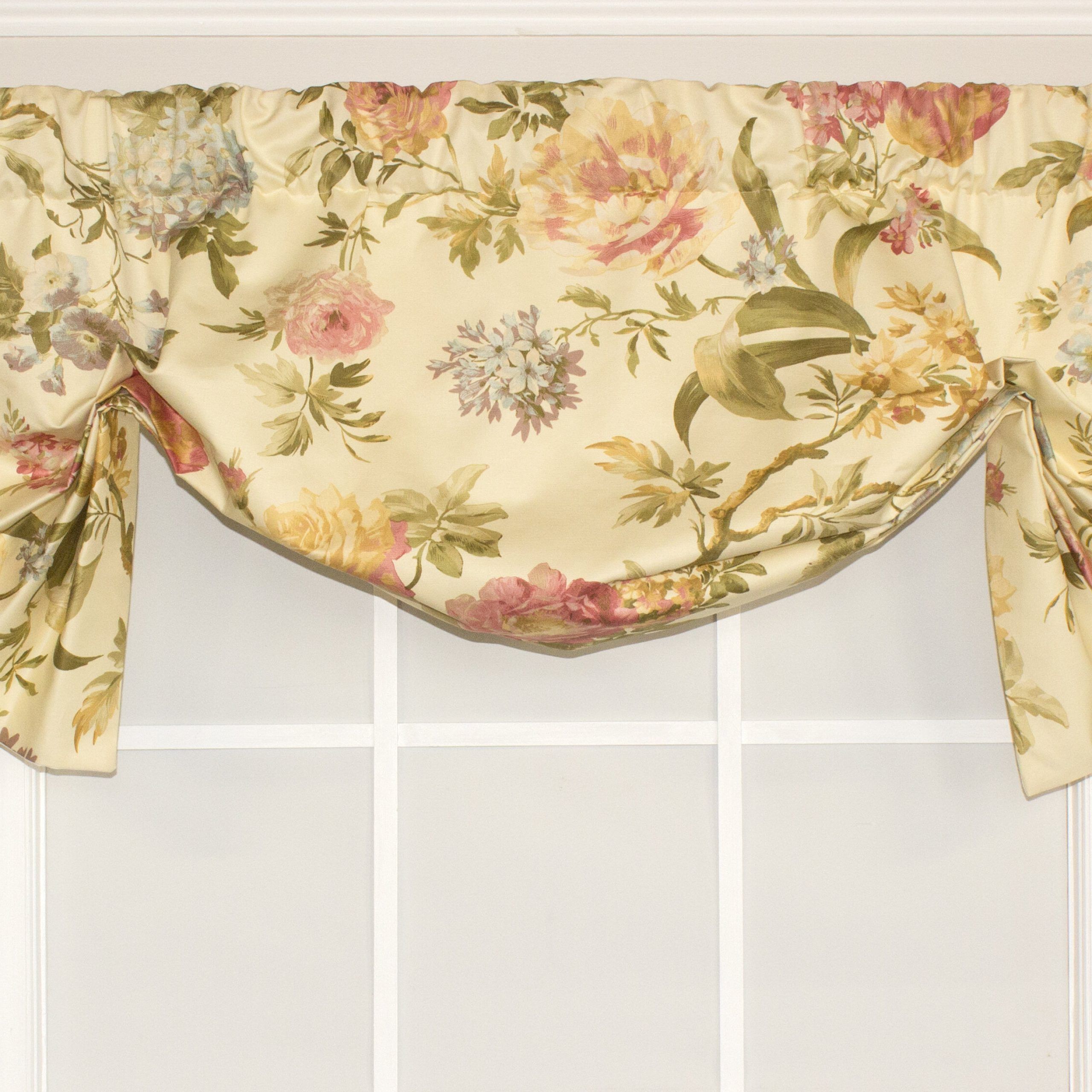 Casa Di Fiori Window Valance Throughout Floral Pattern Window Valances (View 16 of 20)