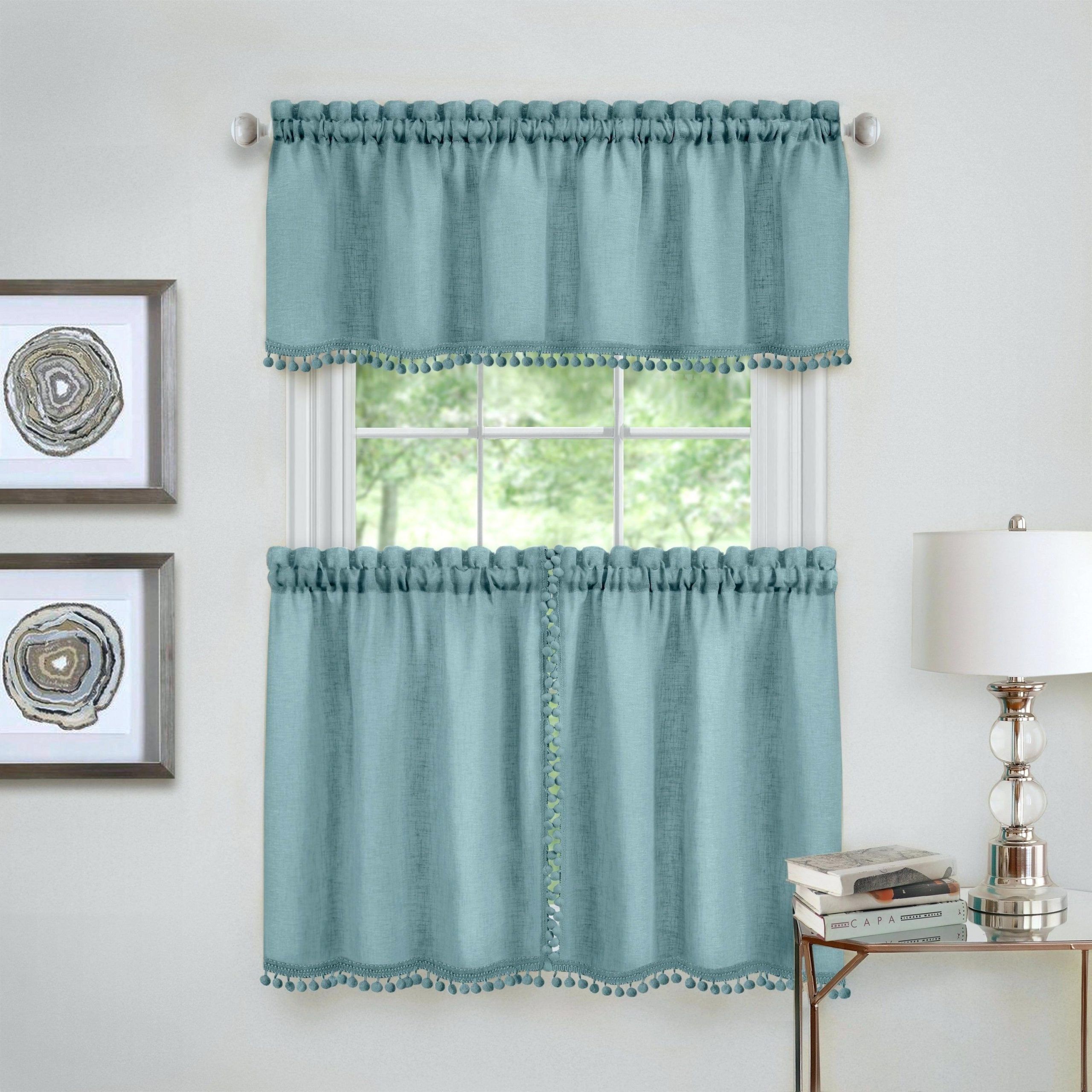 Curtain Sets With Valance – Onsaturn.co Throughout Sunflower Cottage Kitchen Curtain Tier And Valance Sets (Photo 7 of 20)
