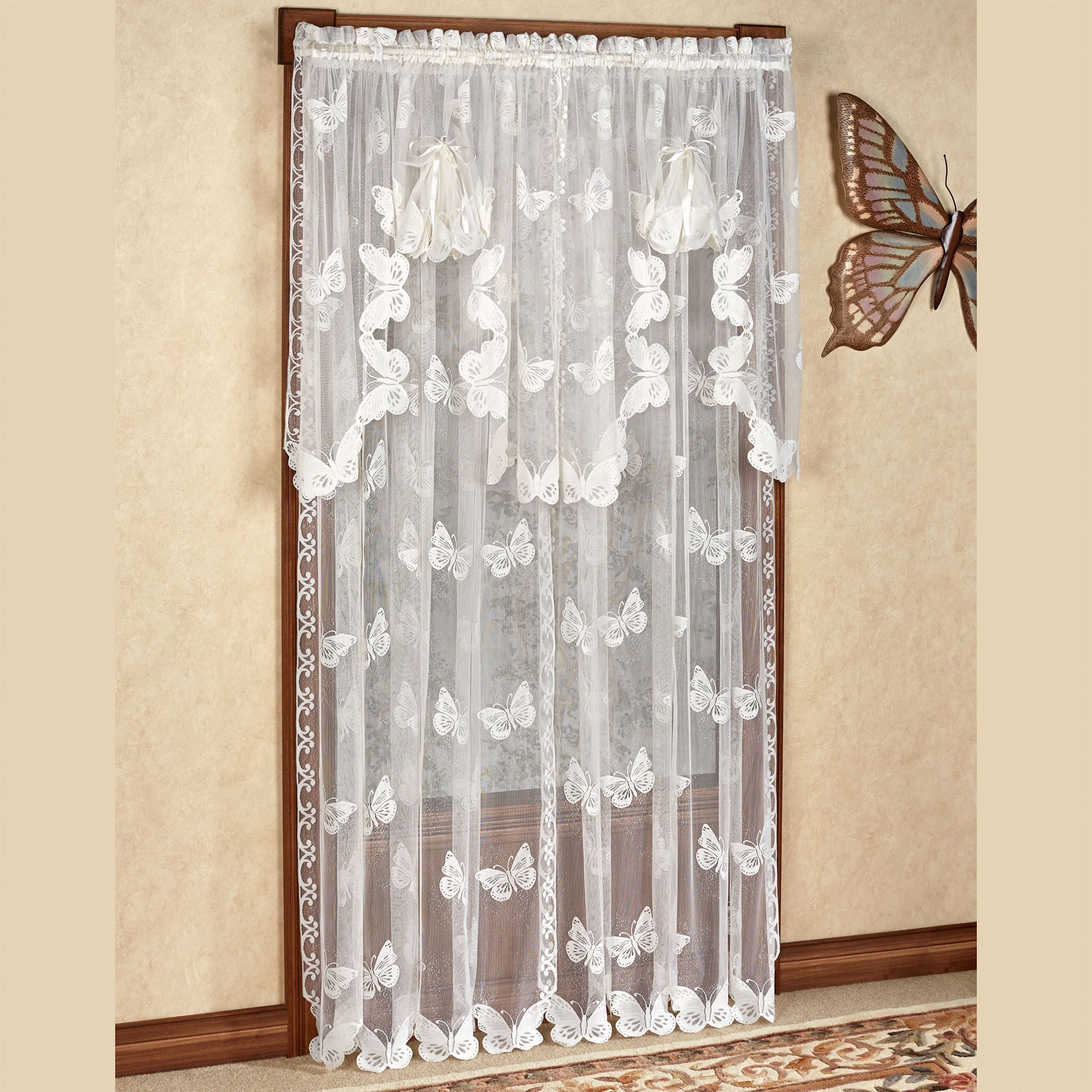 Curtains With Butterflies #am19 – Roccommunity Inside Fluttering Butterfly White Embroidered Tier, Swag, Or Valance Kitchen Curtains (View 19 of 20)