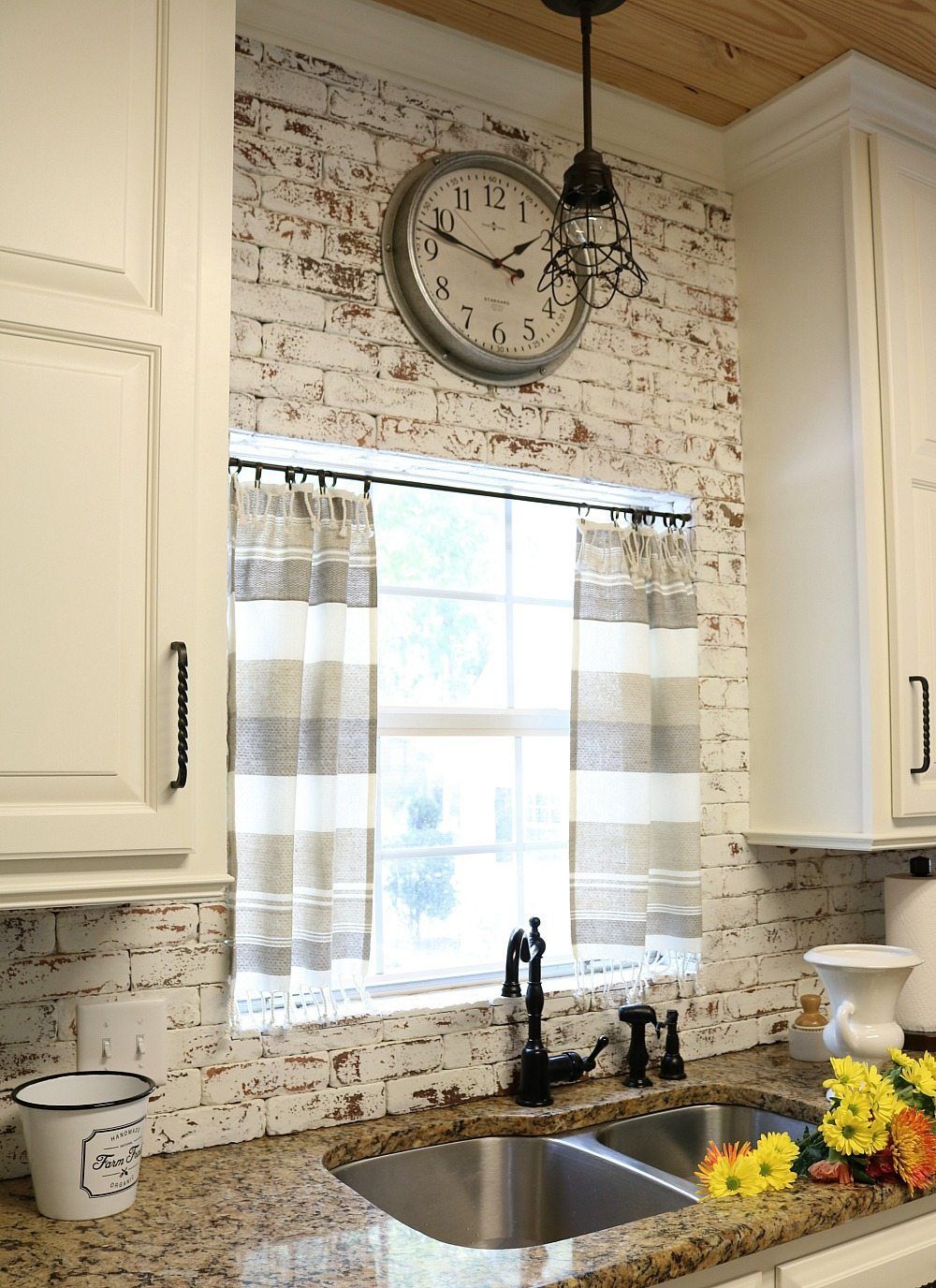 Dishtowel Curtains | Farmhouse Kitchen Decor, Modern Inside Farmhouse Kitchen Curtains (View 2 of 20)