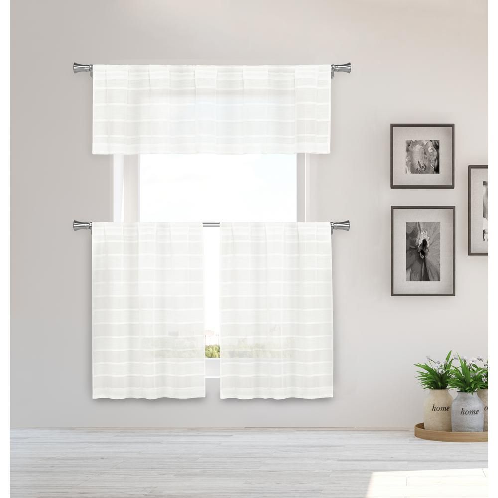 Duck River Dakota Kitchen Valance In Tiers/linen – 15 In. W X 58 In. L  (3 Piece) In Luxurious Kitchen Curtains Tiers, Shade Or Valances (Photo 11 of 20)