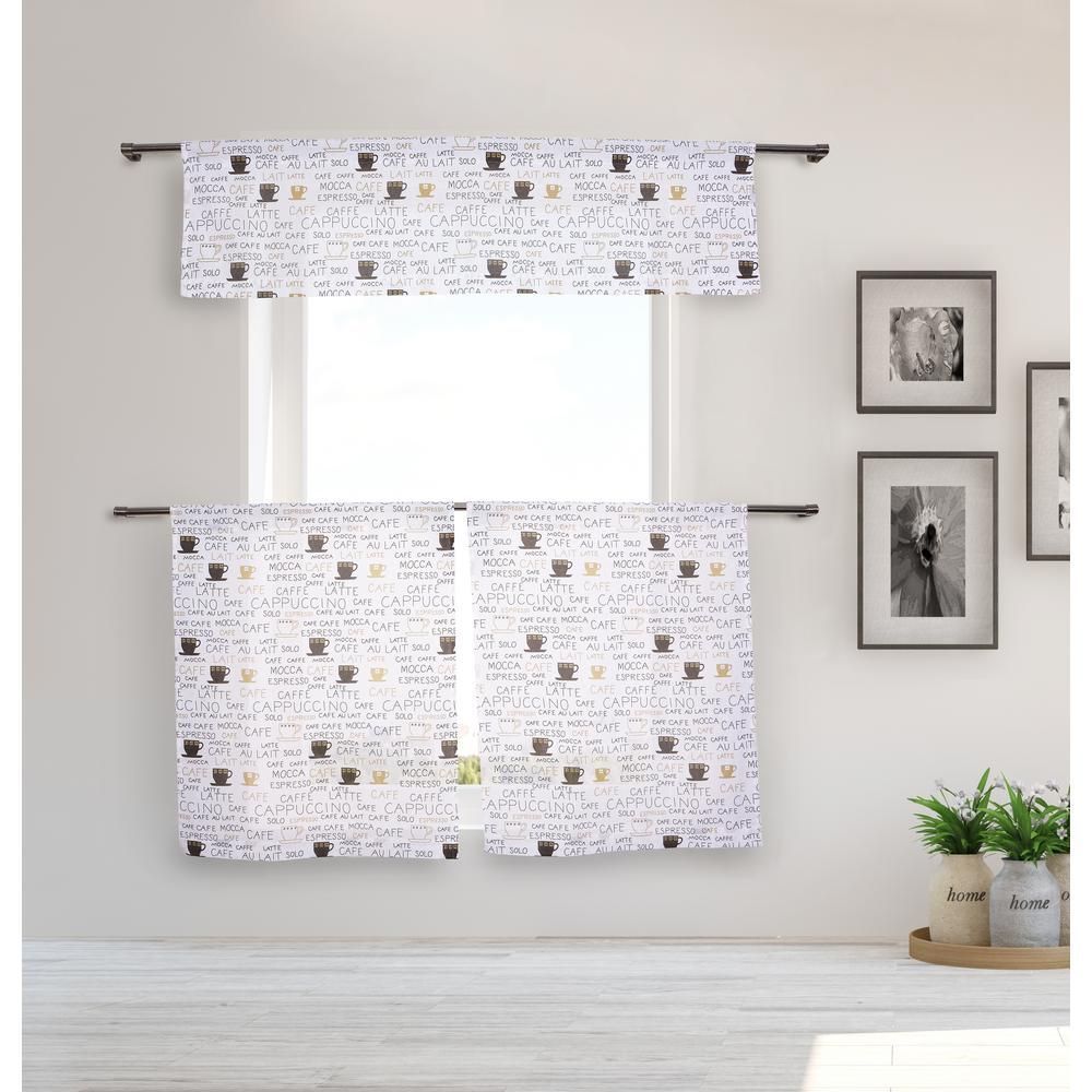 Duck River Mariko Kitchen Valance In Beige Black – 15 In. W Intended For Lodge Plaid 3 Piece Kitchen Curtain Tier And Valance Sets (Photo 16 of 20)