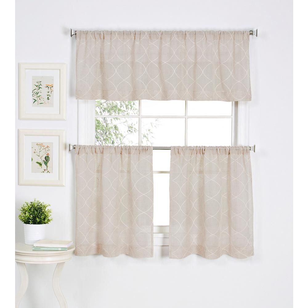 Elrene Taylor Kitchen Tier Valance With Wallace Window Kitchen Curtain Tiers (View 8 of 20)