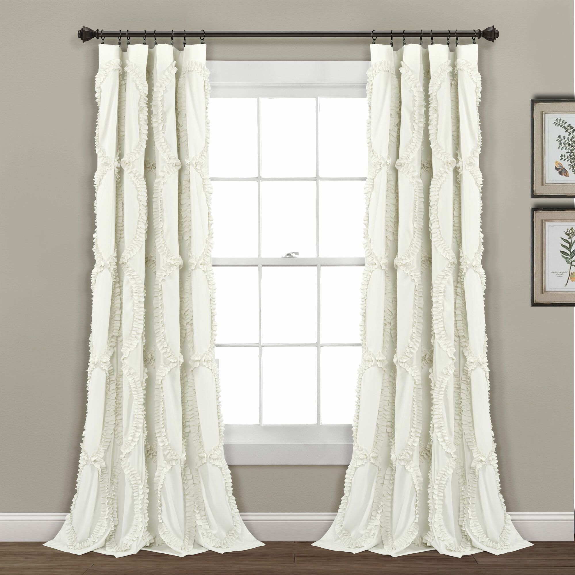 Eric Solid Semi Sheer Rod Pocket Single Curtain Panel With Rod Pocket Cotton Solid Color Ruched Ruffle Kitchen Curtains (View 17 of 20)