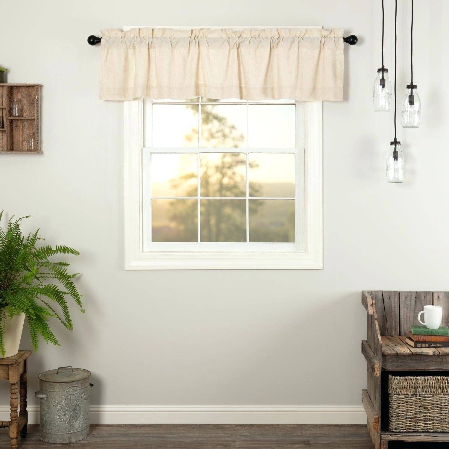 Farmhouse Valance Rustic Valances Modern Window For Kitchen With Regard To Rustic Kitchen Curtains (Photo 14 of 20)